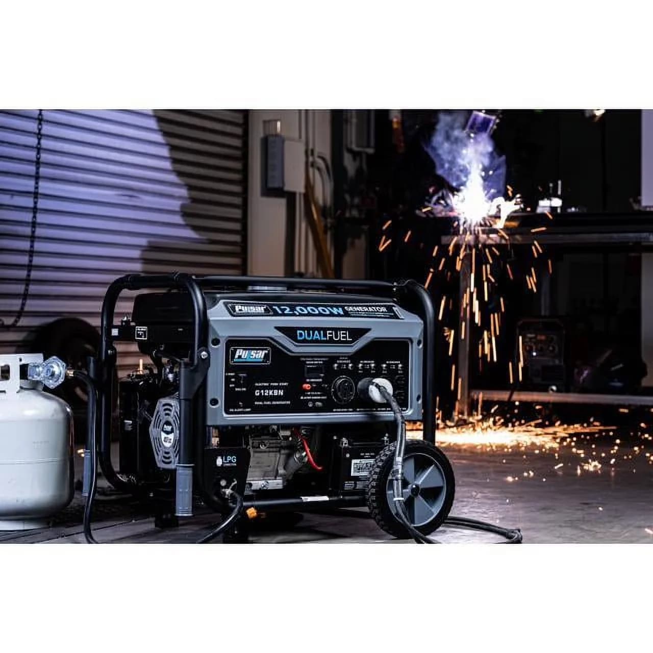 Versatile Generator with Replaceable Battery, Built-In Hour Meter, Resettable Circuit Breaker - Model 75B059