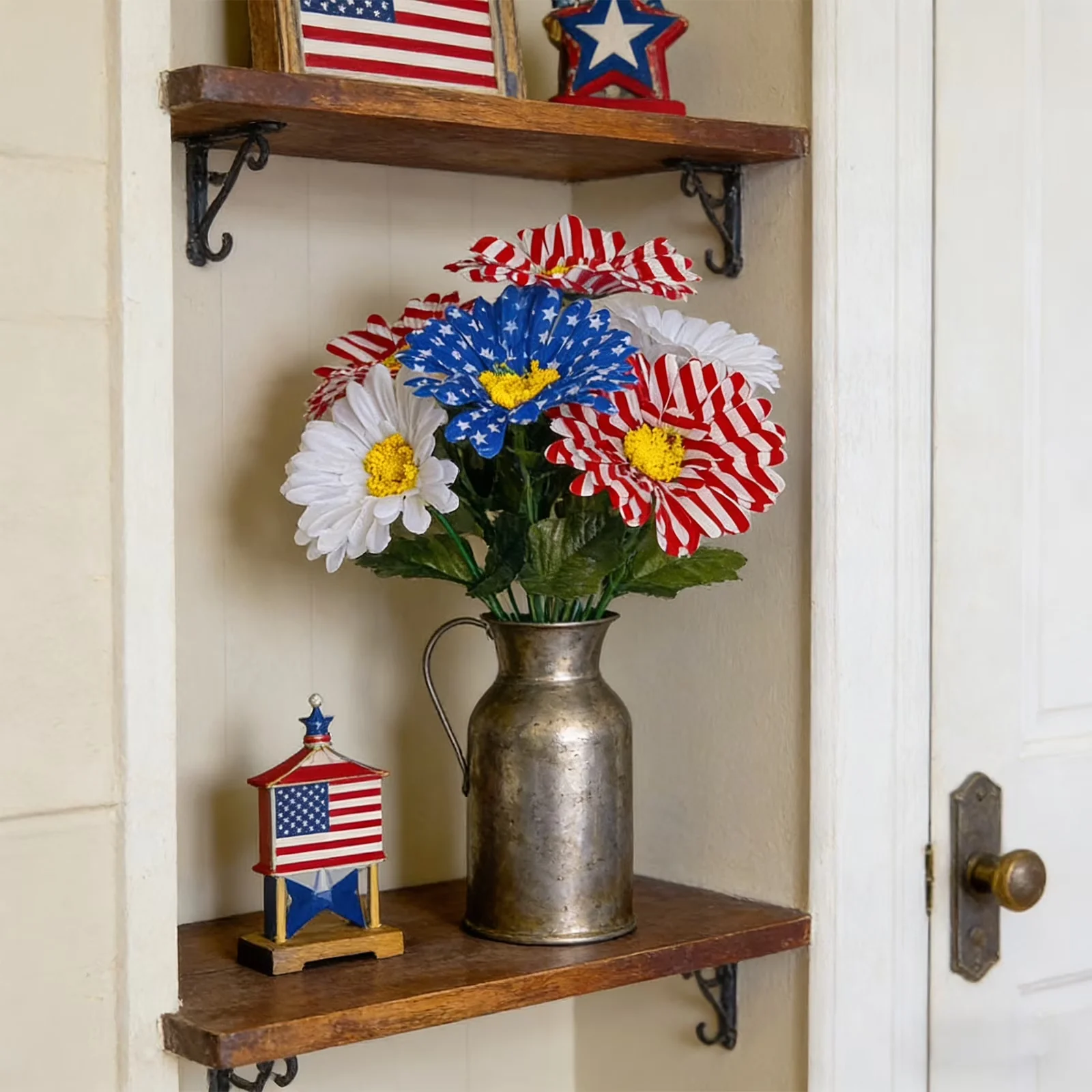 Novelty Light Quality with Fade Resistant, Daisy 4th of July Flowers - Multicolor for Home Model 84E414