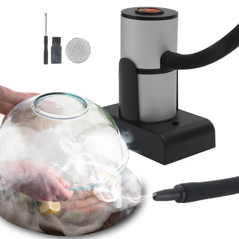Efficient Smoker with Cold Smoker, Cocktail, Smoke Infuser - Aluminum Alloy, Zinc Alloy, Plastic Model 577F67