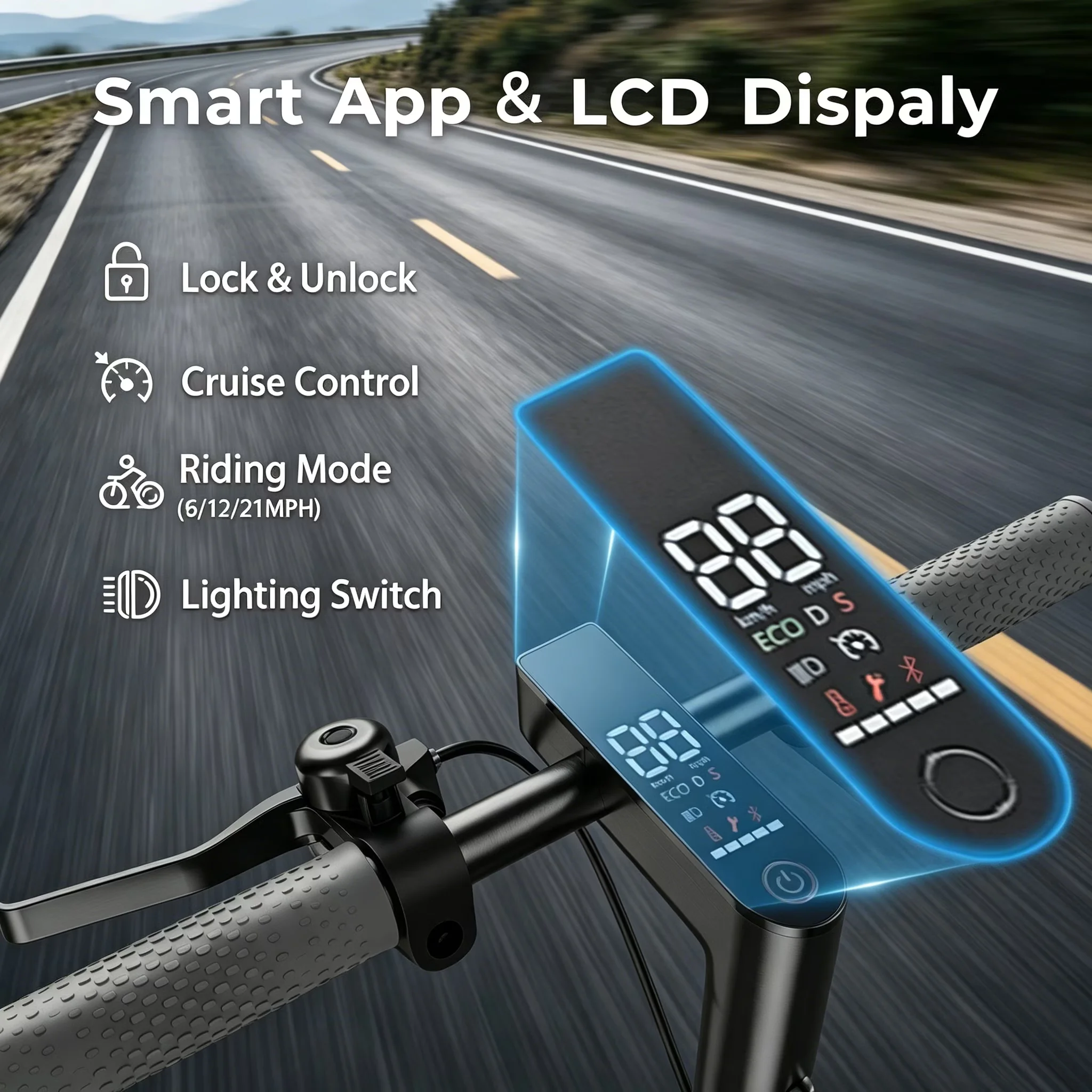Stylish Scooter with 350W, Foldable, 350W Electric - Aluminum, Rubber - Rustic Charm Model 99CBF3