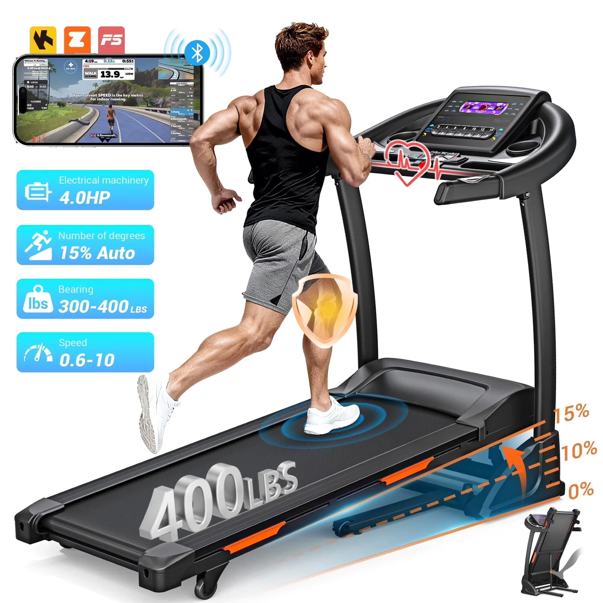 Home Gym Stylish with Easy Transport, App Compatibility, Bluetooth Compatible for Home - Model F95C5C