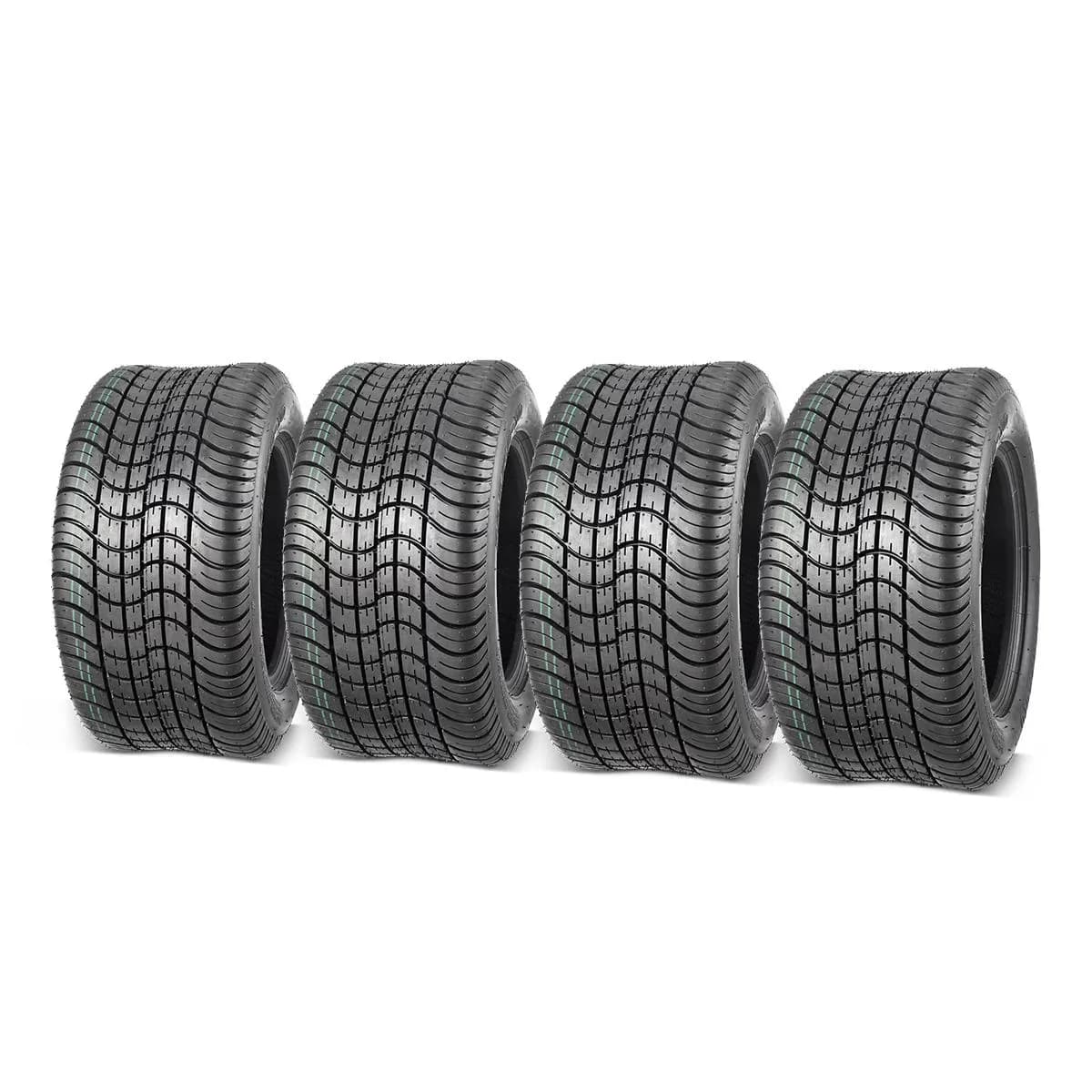 Quality Golf Cart Tire with Replacement, 4Pcs, Tires 205/50-10 205x50-10 Low Profile - Model D1EED2