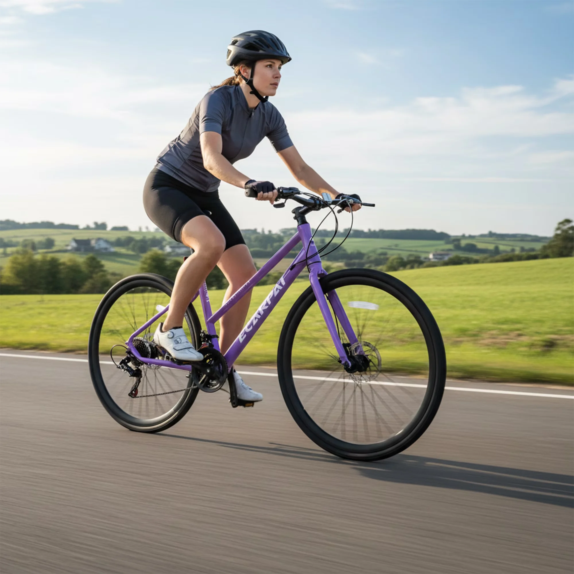 Efficient Road Bike with Lightweight, 700C - Purple - Contemporary Style Model CDF3C7