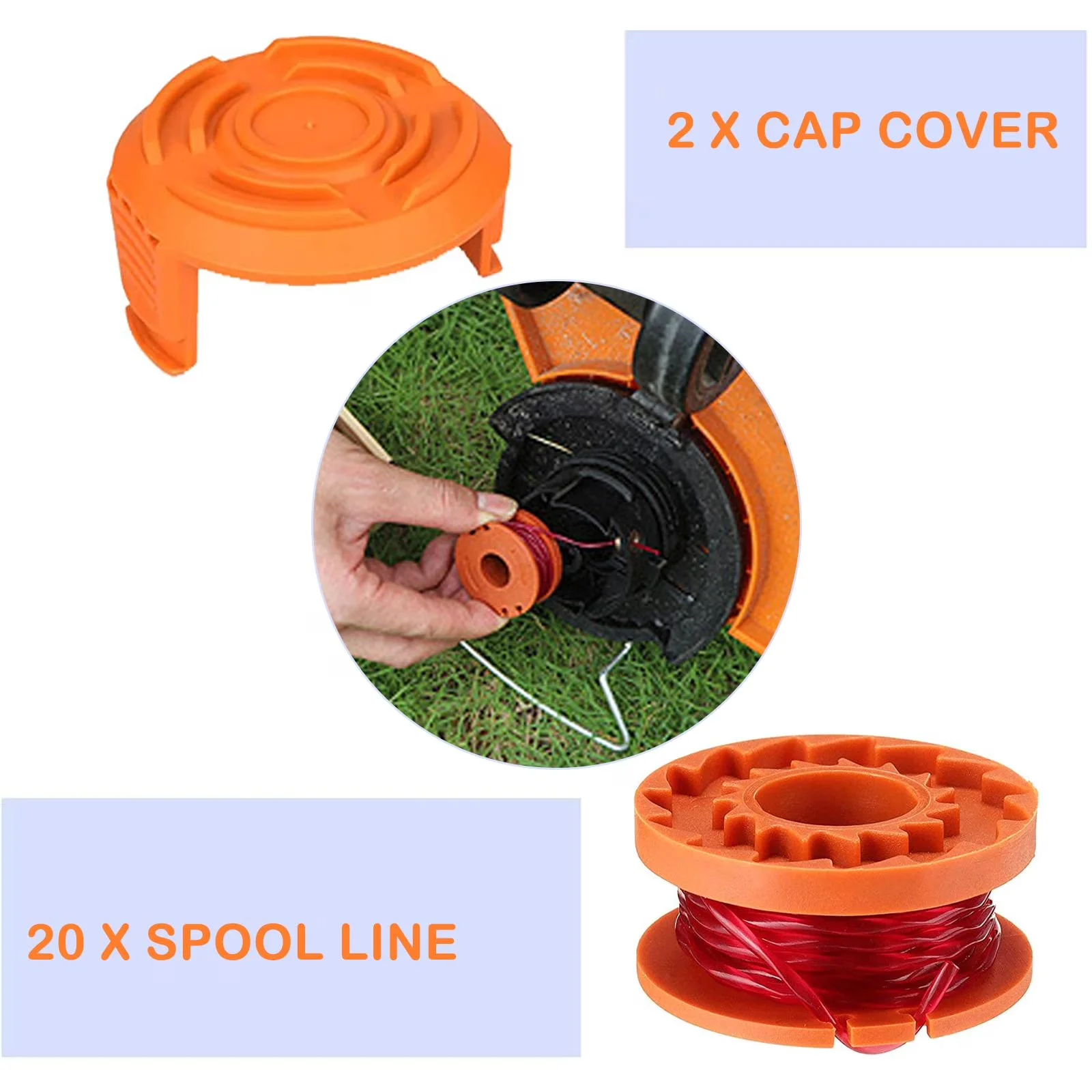 Quality Replacement Parts Accessory with Trimmer Line - 70% Nylon + 30% Glass Fiber Model A5000D