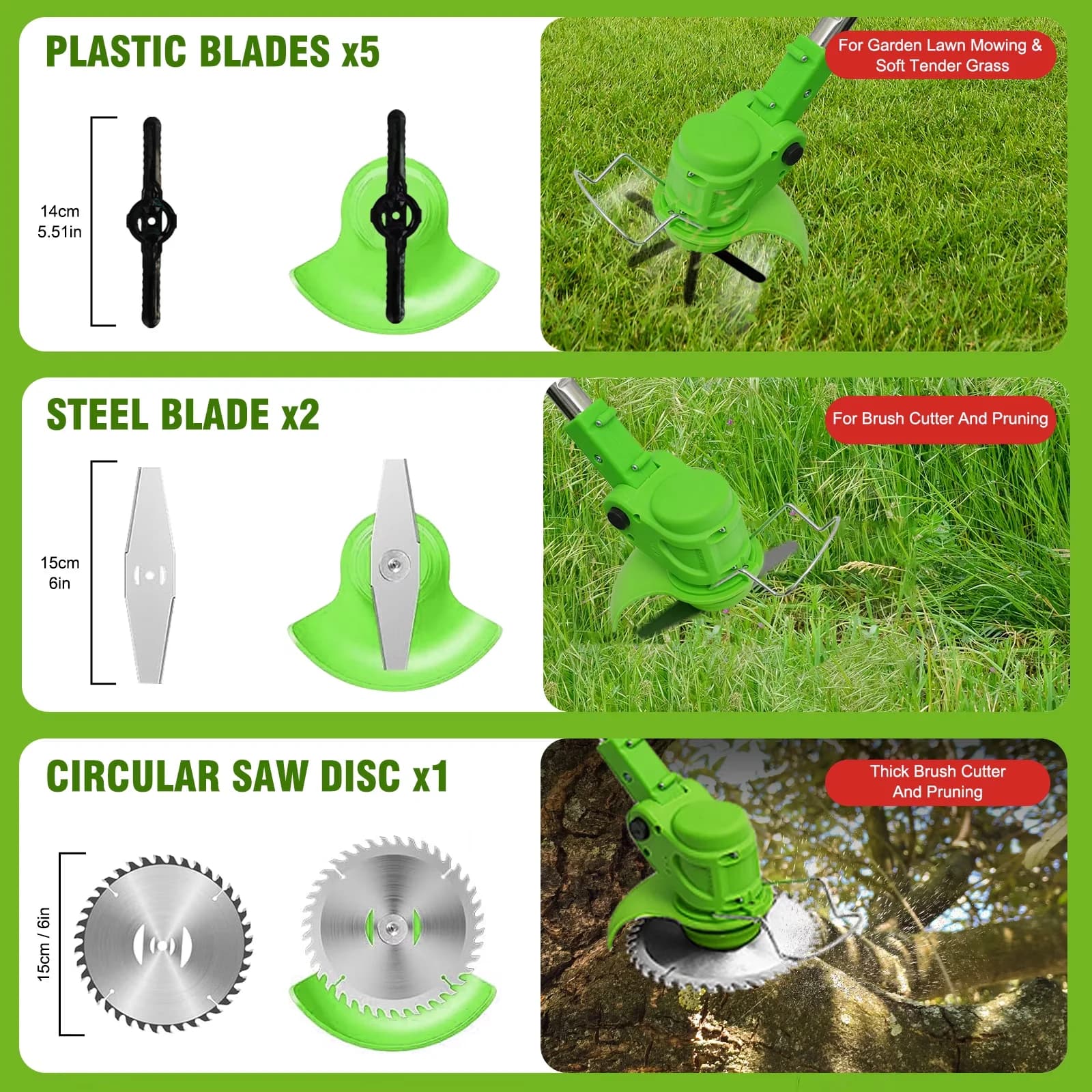 Quality String Trimmer with Battery, 650W, Battery Weed Eater - 24V for Home and Office Model 77E925