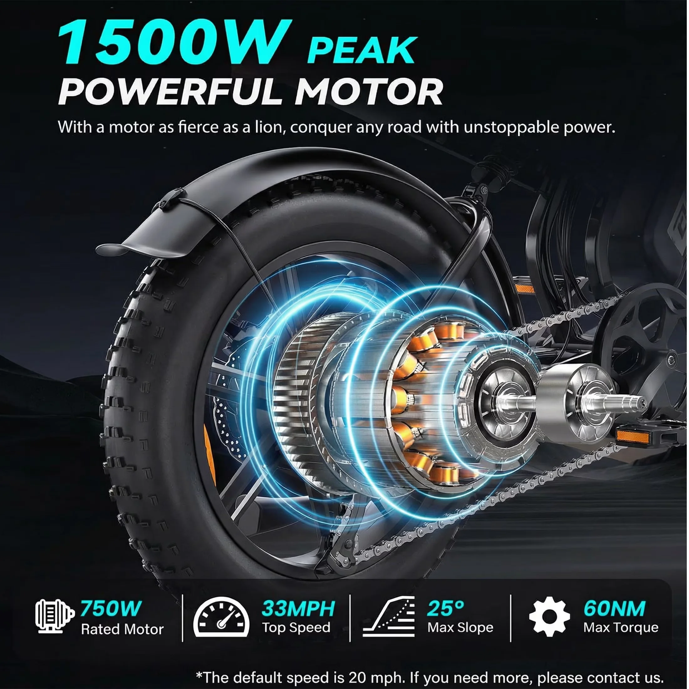 Quality Electric Bike with Battery, 1500W, 48V - Red - Built to Last Model F46396