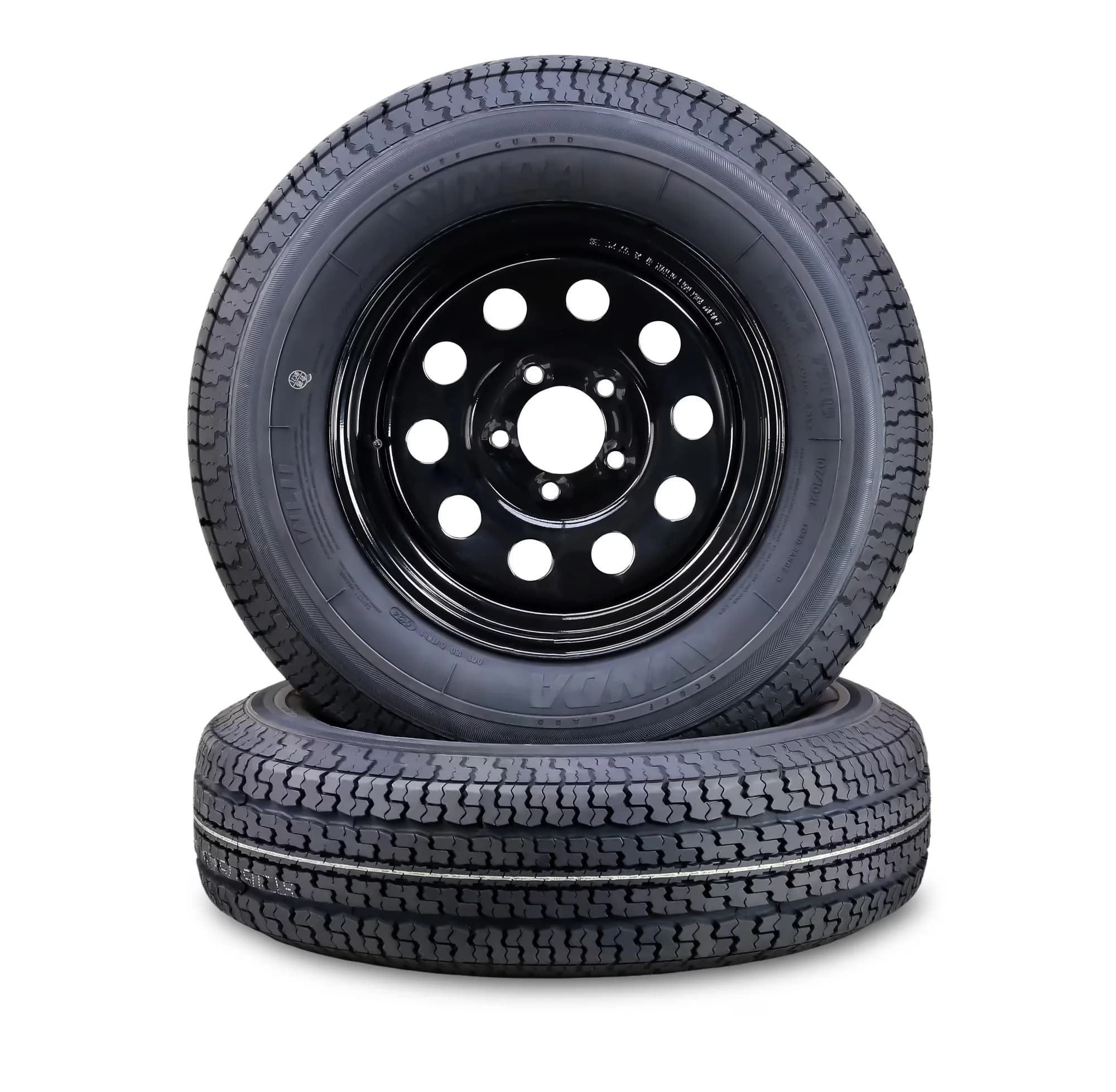 Trailer Tire Durable with Durable Construction, SET 2 - ST205 - Space-Saving Design Model B53124