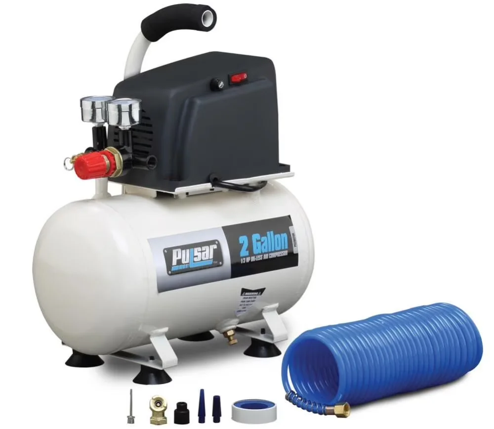 Air Tools Compressor Versatile with Portable, 1.5 CFM at 40 PSI - Metal White Model 515D1A