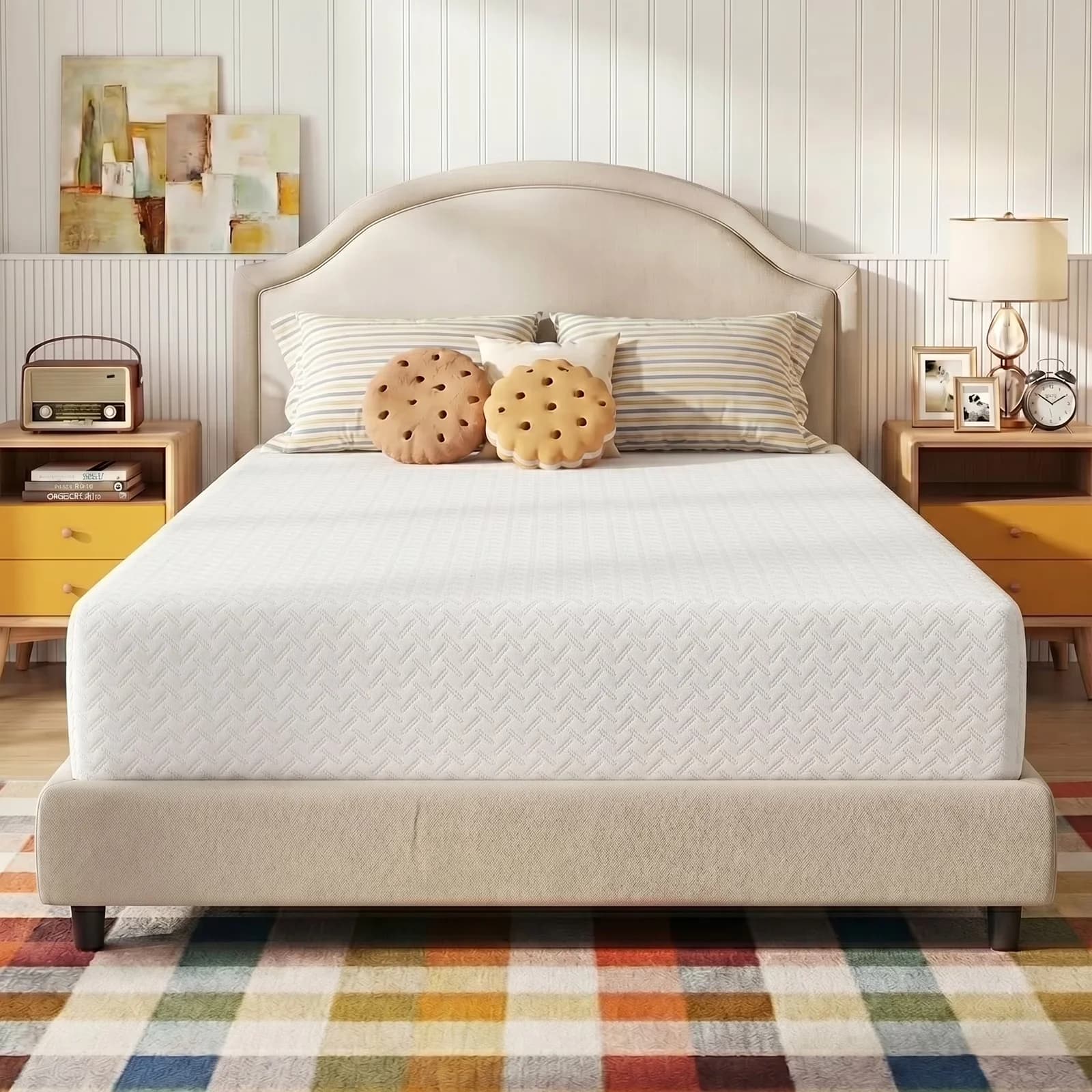 Essential Mattresses Accessory with Cooling Technology, Mattress-In-A-Box - Memory Foam White Model 01BF7D