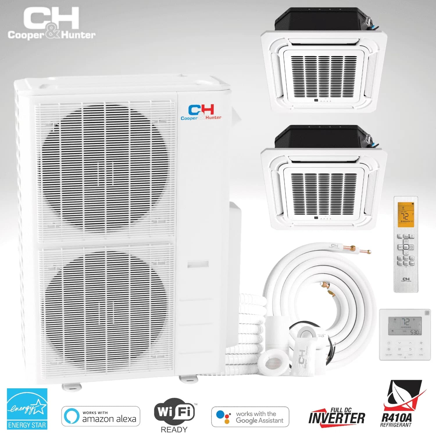 Air Conditioner Innovative with 48000 BTU - White 24K - Space-Saving Design Model BB6101