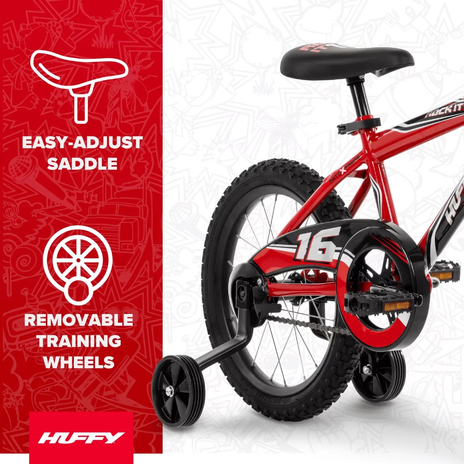 Kids Bike Classic with Adjustable Seat Height, Adjustable Seat, Fits Riders 42" - Red Model CB4875