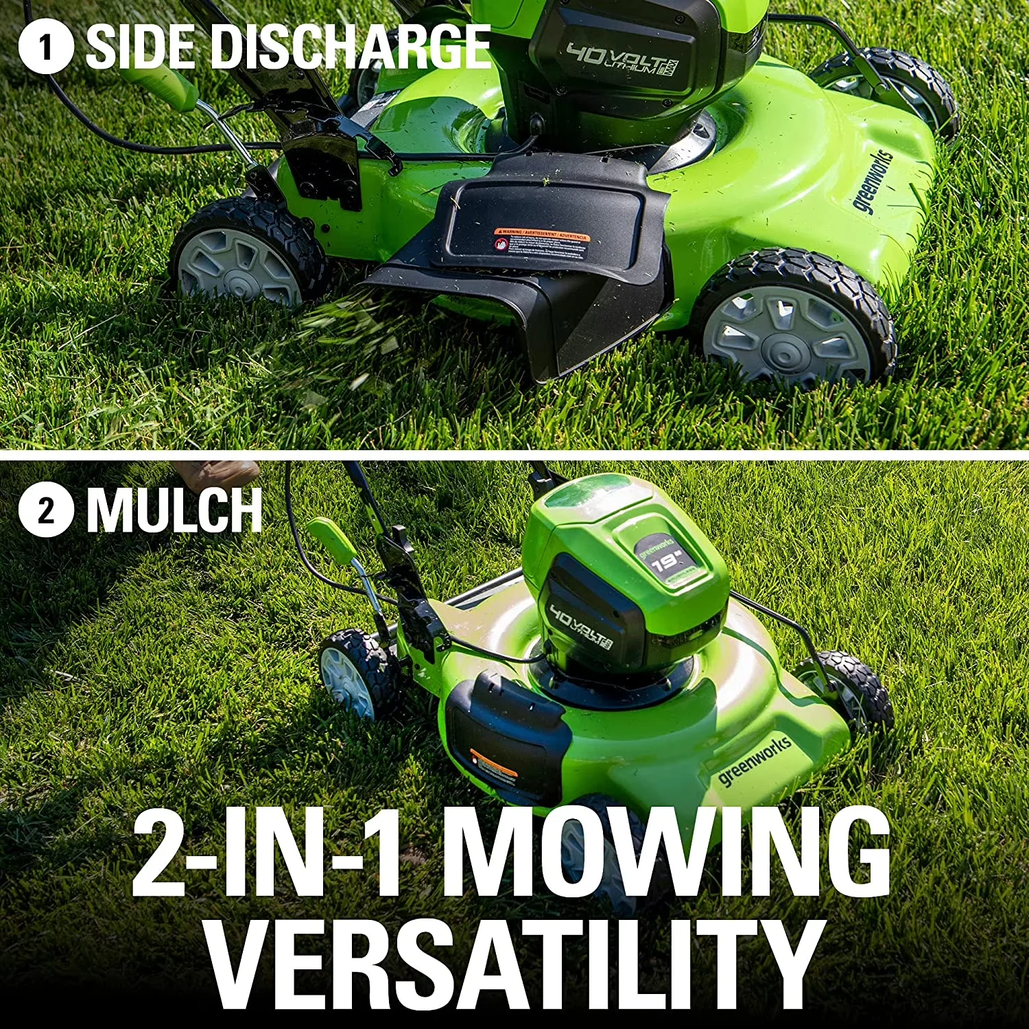 Versatile Push Mower with Battery, 40V, Adjustable Handle Bar - Ergonomic Design Model BCA870