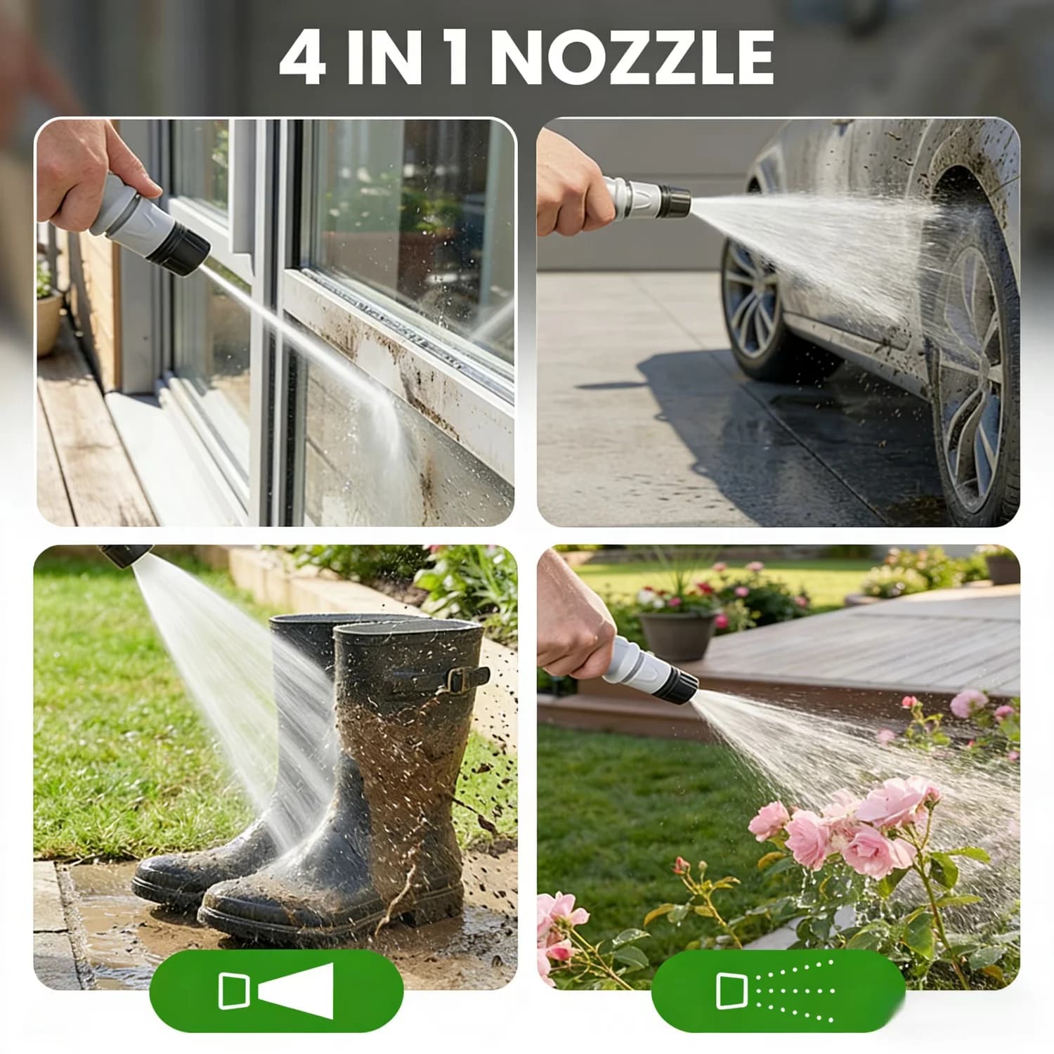 Pressure Washer Professional with Battery, Adjustable Wand, Type-C Charging for Camping, Car - Model 43A23A