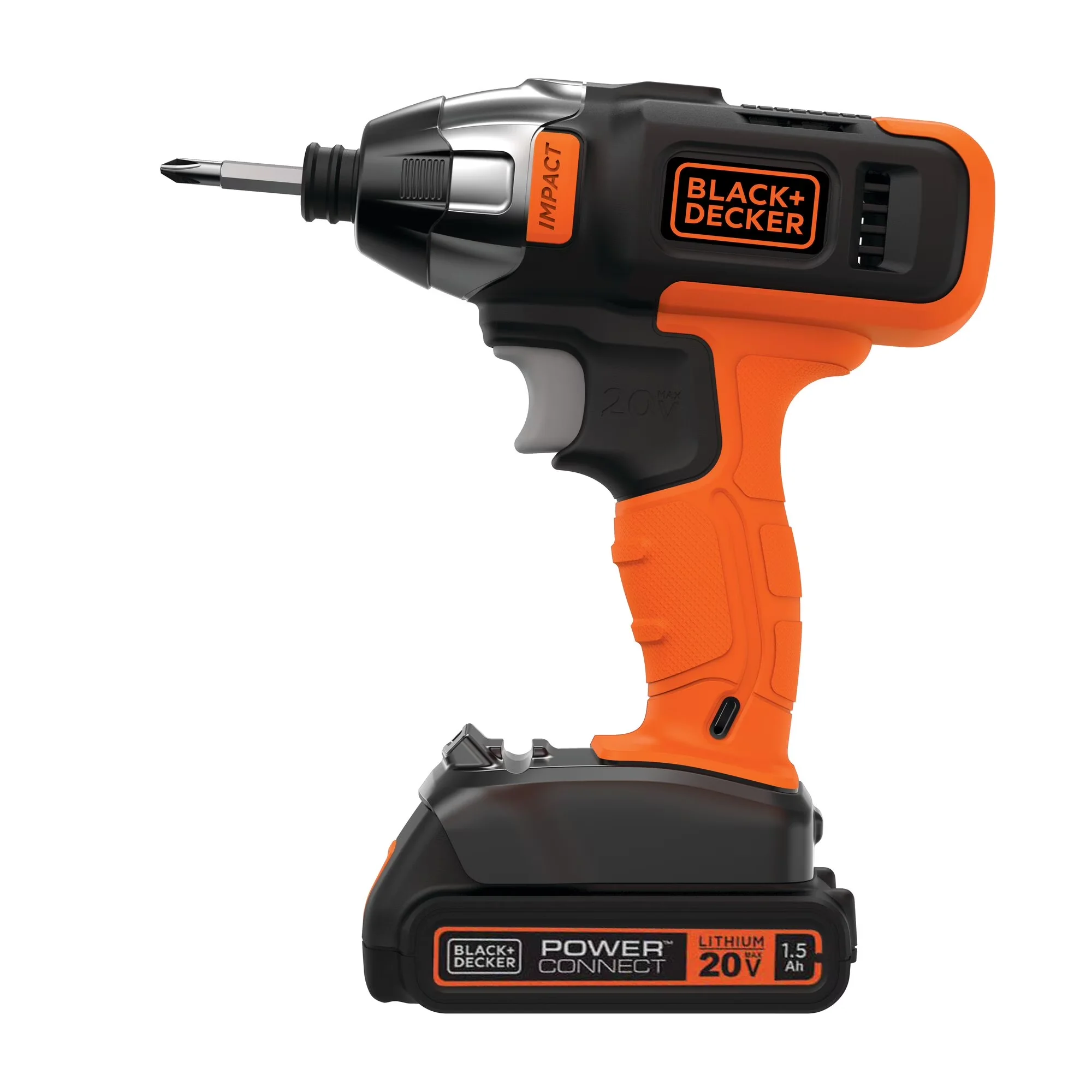 Essential Drills Driver with Battery, 20V, 20V MAX* Cordless Impact - Residential Grade Model F037D8