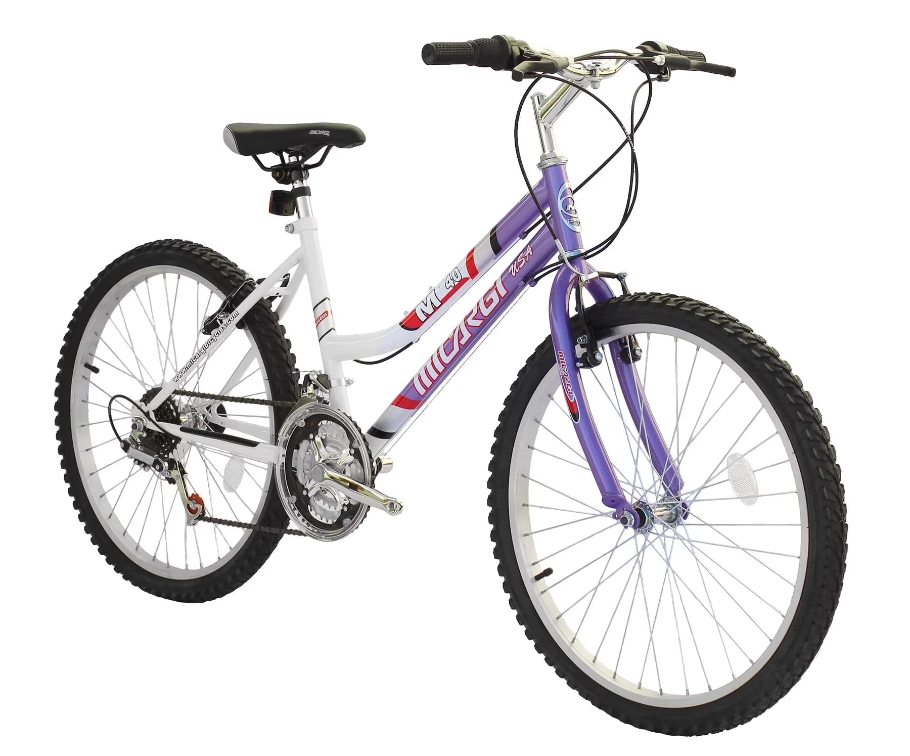 Premium Mountain Bike with Adjustable Seat Height, Steel Frame Alloy Rims 36 H, Purple - Purple Model 172337