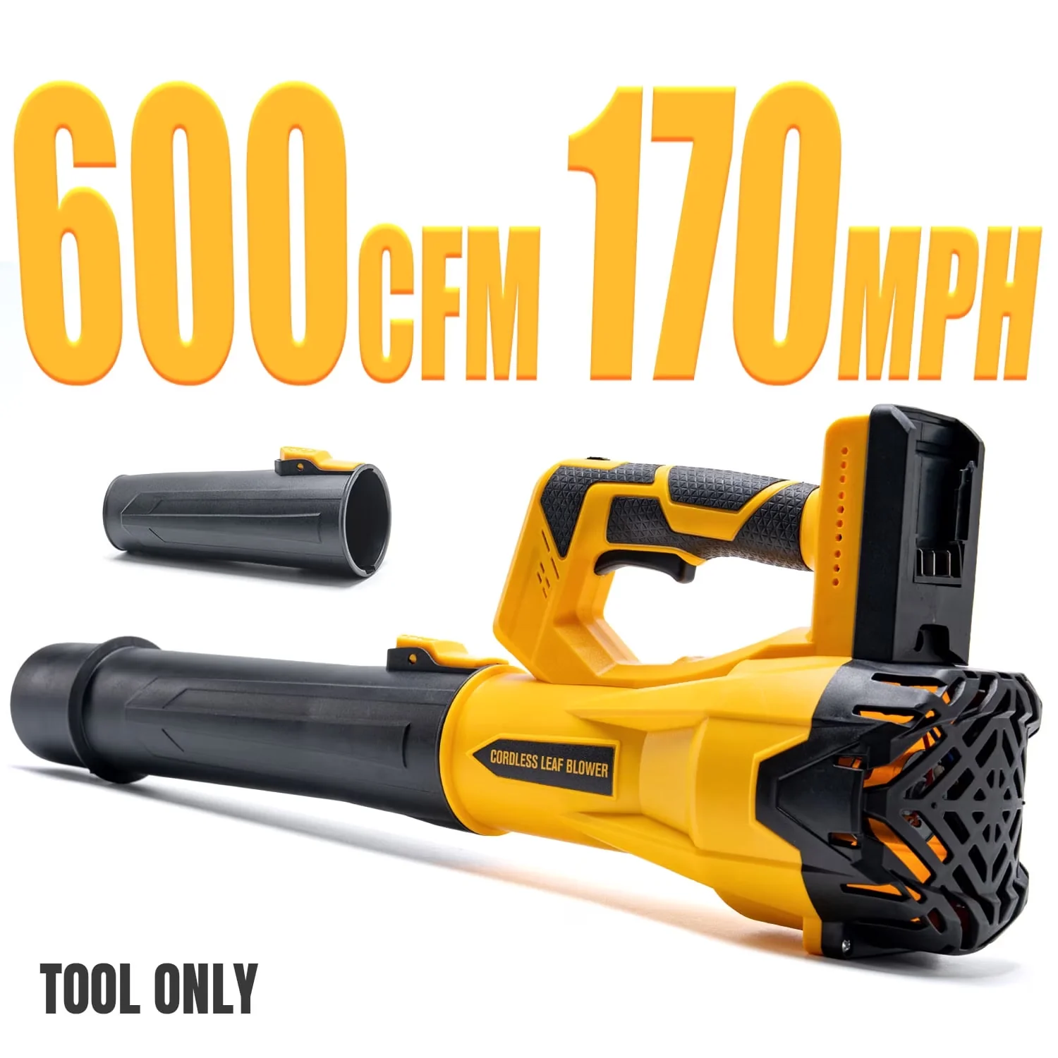 Durable Leaf Blower with Battery, 20V, Delivers a powerful 600 CFM airflow. - Model 81C8F5
