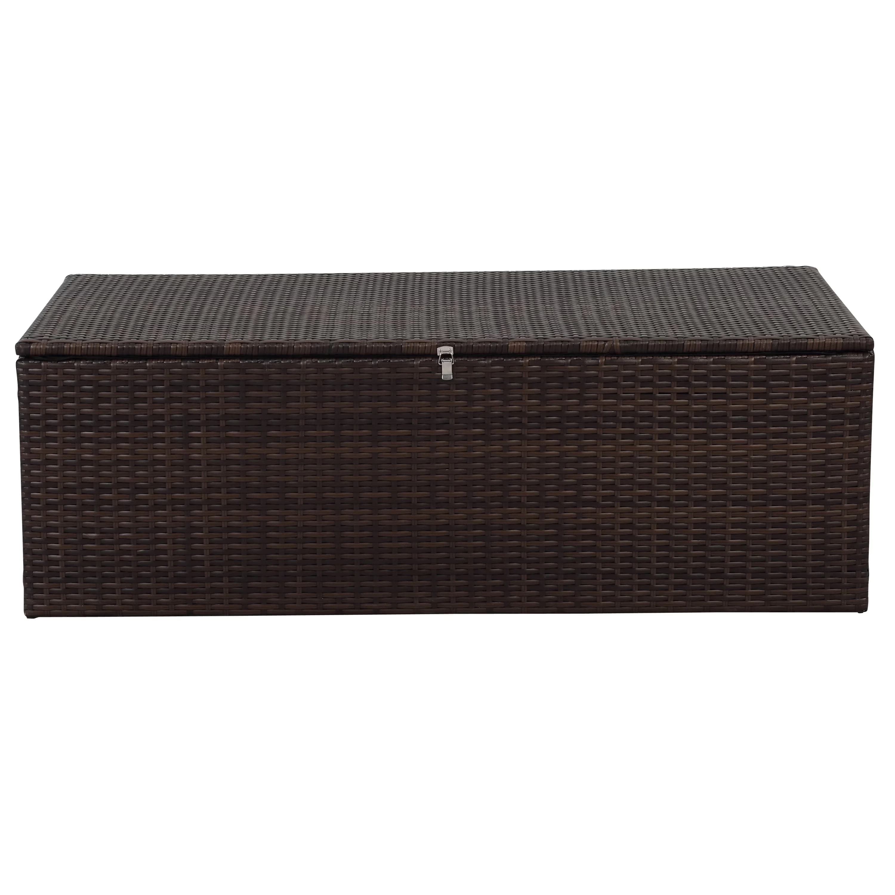 Modern Patio Conversation Set with Weatherproof, Incadozo 4 Piece All-Weather Wicker - Brown Resin Wicker Model D2C116