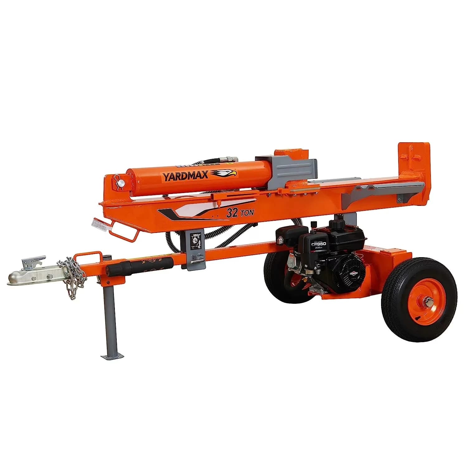 Innovative Logsplitter with Wheeled - Orange CR950 - Rustic Charm Model DA6AC1