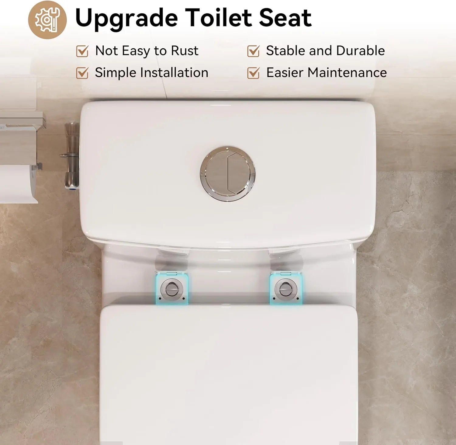 Efficient Toilet Seats And Lid - Ceramics Compact 28GPF - Compact and Portable Model 3B866F