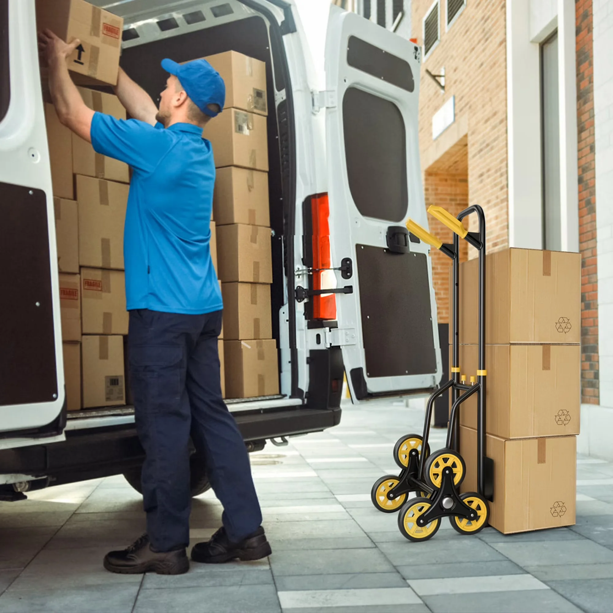 Innovative Moving with Durable, Stair Climber Hand Truck - Metal, Rubber Model 267986