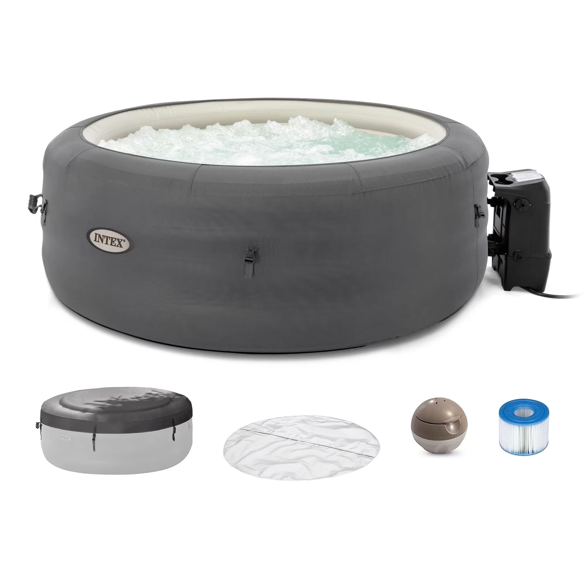 Hot Tub Reliable with Insulated, Inflatable - SimpleSpa for Everyday Use Model C15531