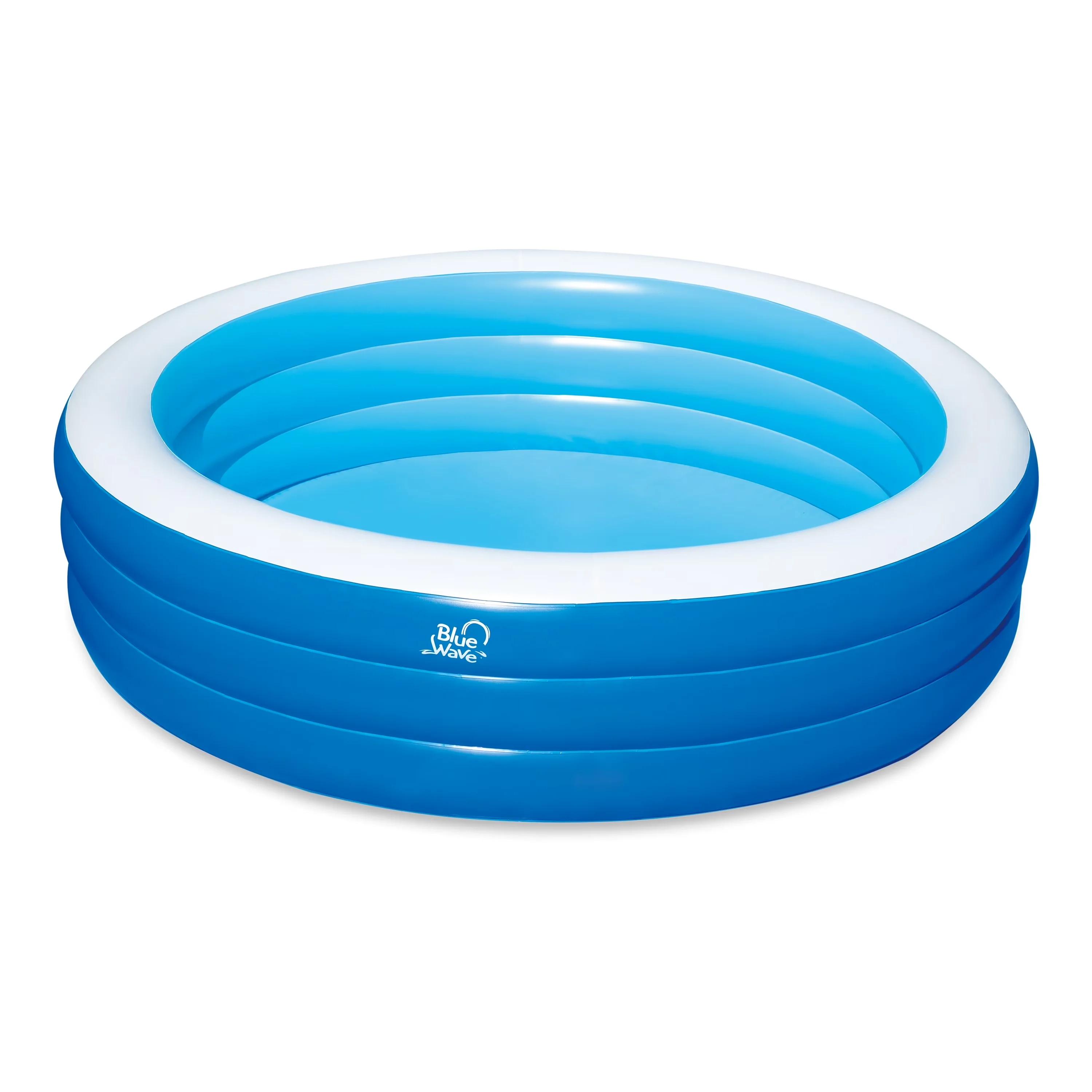 Premium Inflatable Pool with Puncture Resistant, Ready for water in 10 minutes, Quick and easy set up - Blue Model 6FECD6