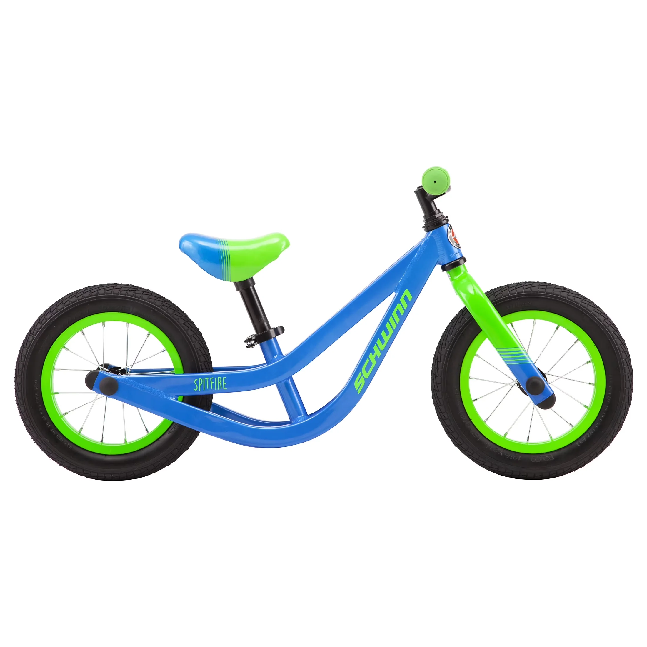Modern Kids Bike with Adjustable Seat, 12-Inch Wheels, Spitfire Balance - Blue Model 46801F