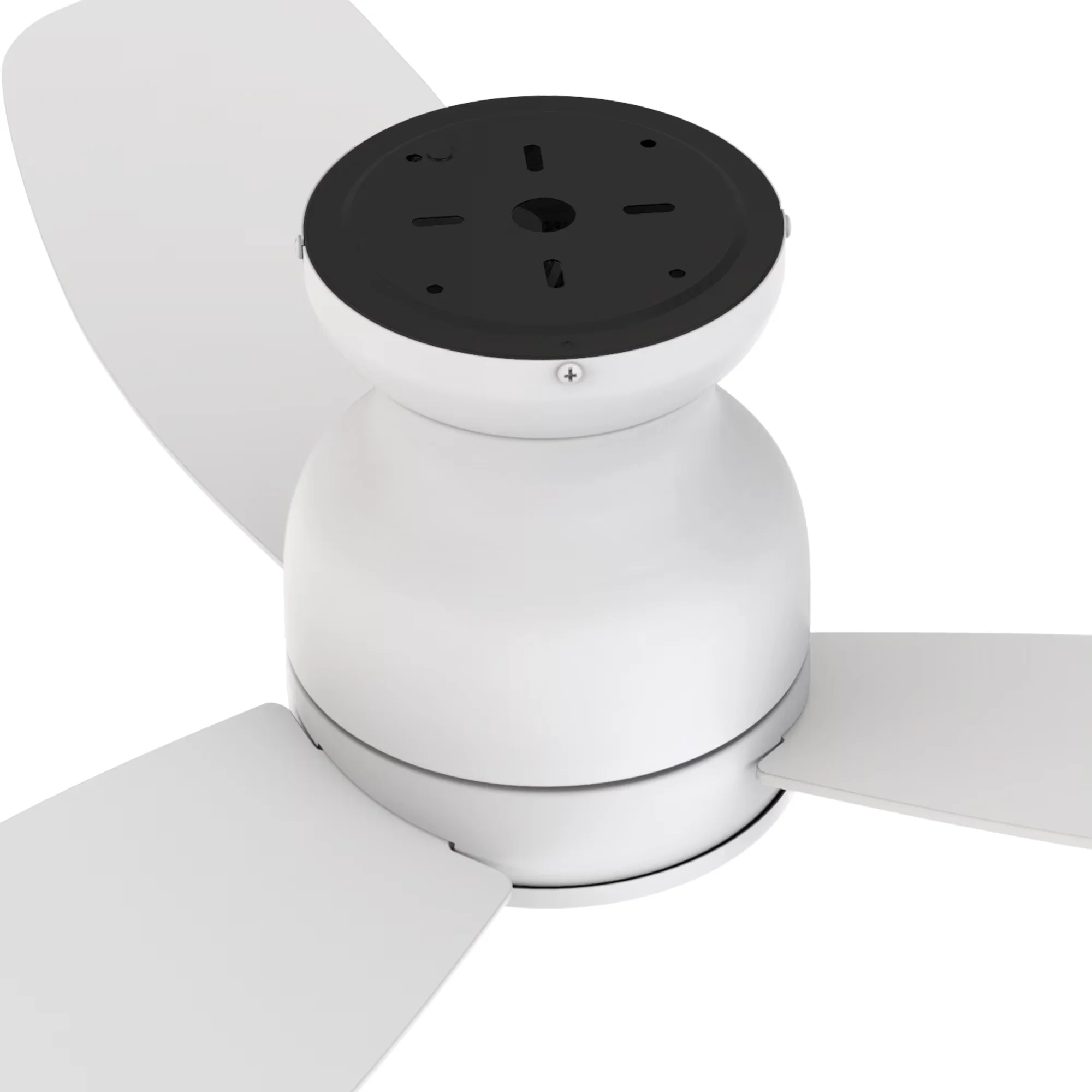 Premium Ceiling Fan with Remote Controlled, Contemporary, Remote No Lights - White Model 53EC0B