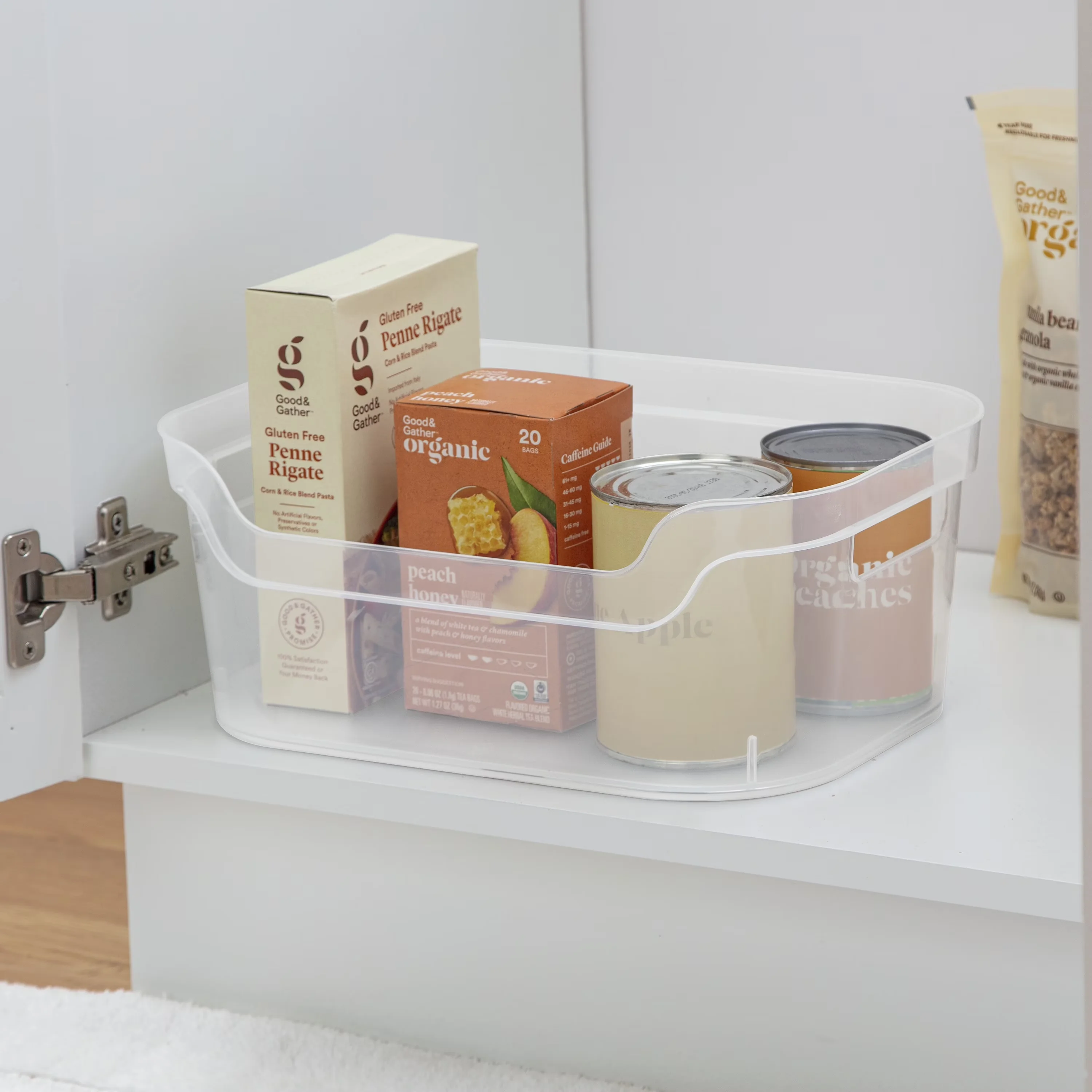 Garage Storage Supply Compact with Carrying Handles, Single unit option - Plastic Clear Model 9C0D60