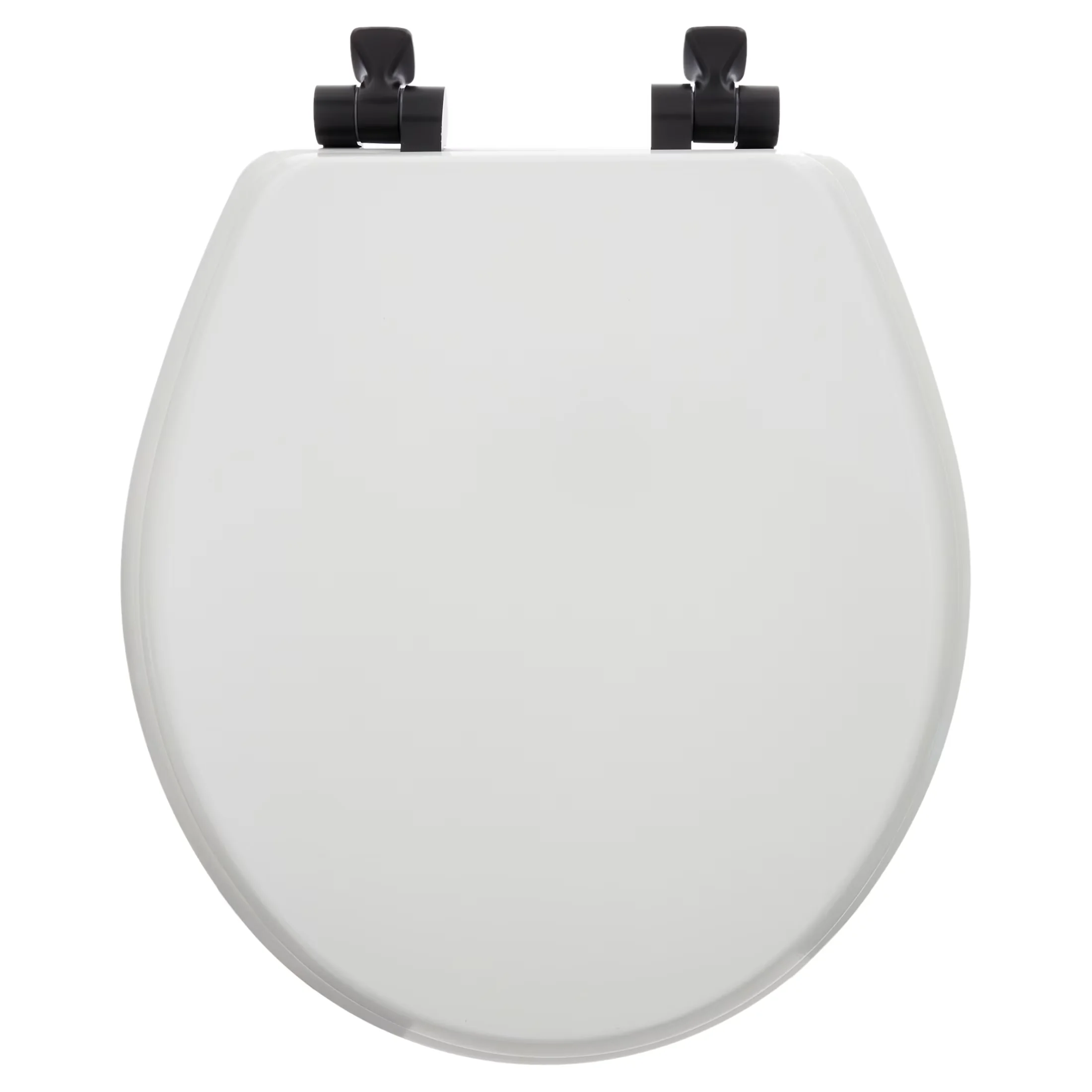 Classic Toilet Seats And Lid with Seat Secure, Fits most manufacturers’ round toilets - Enameled Wood White Model A87A0C