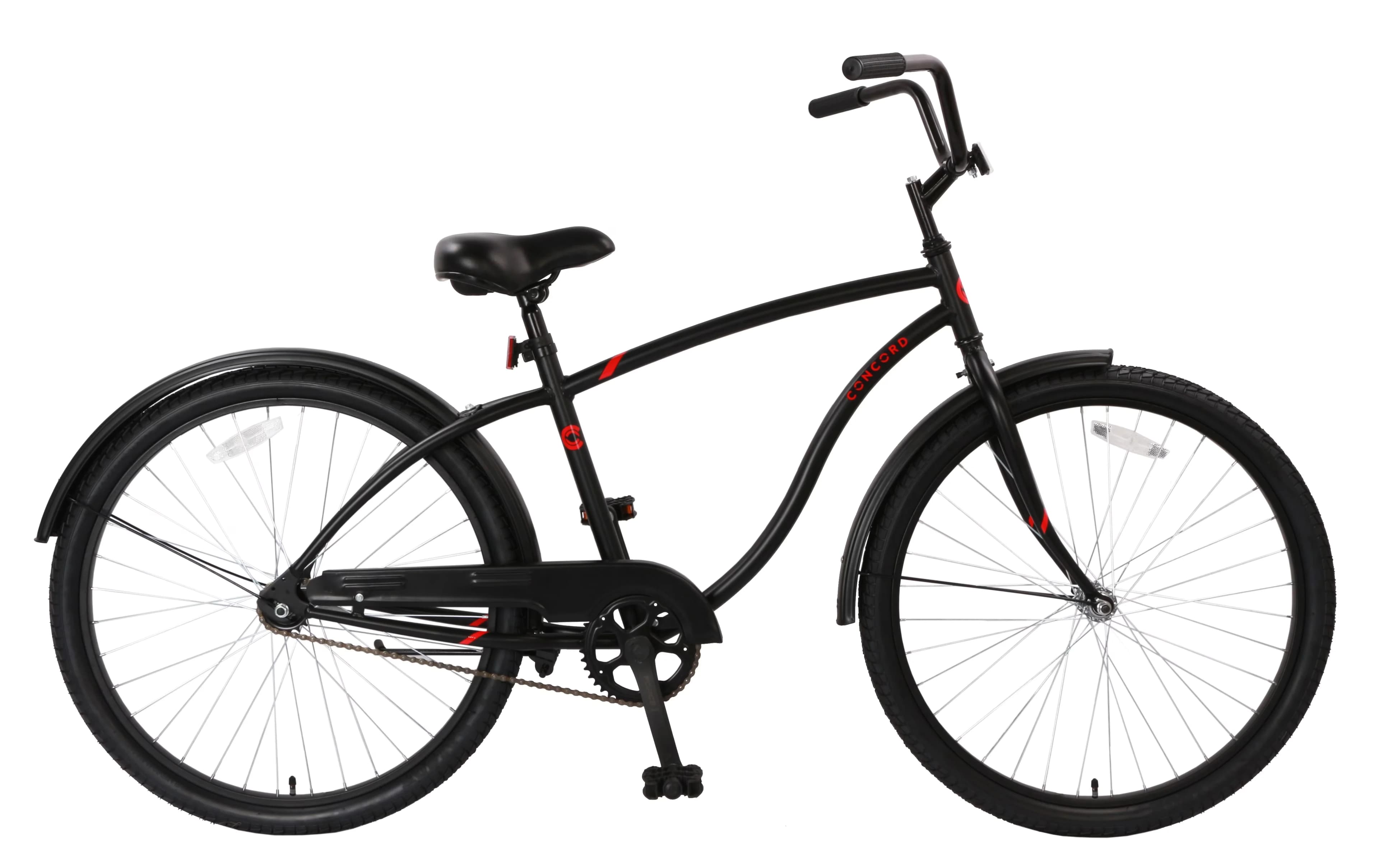 Innovative Cruiser Bike with Adjustable Seat Height, Fits Riders 5'2", Unisex - Black Model F61E56