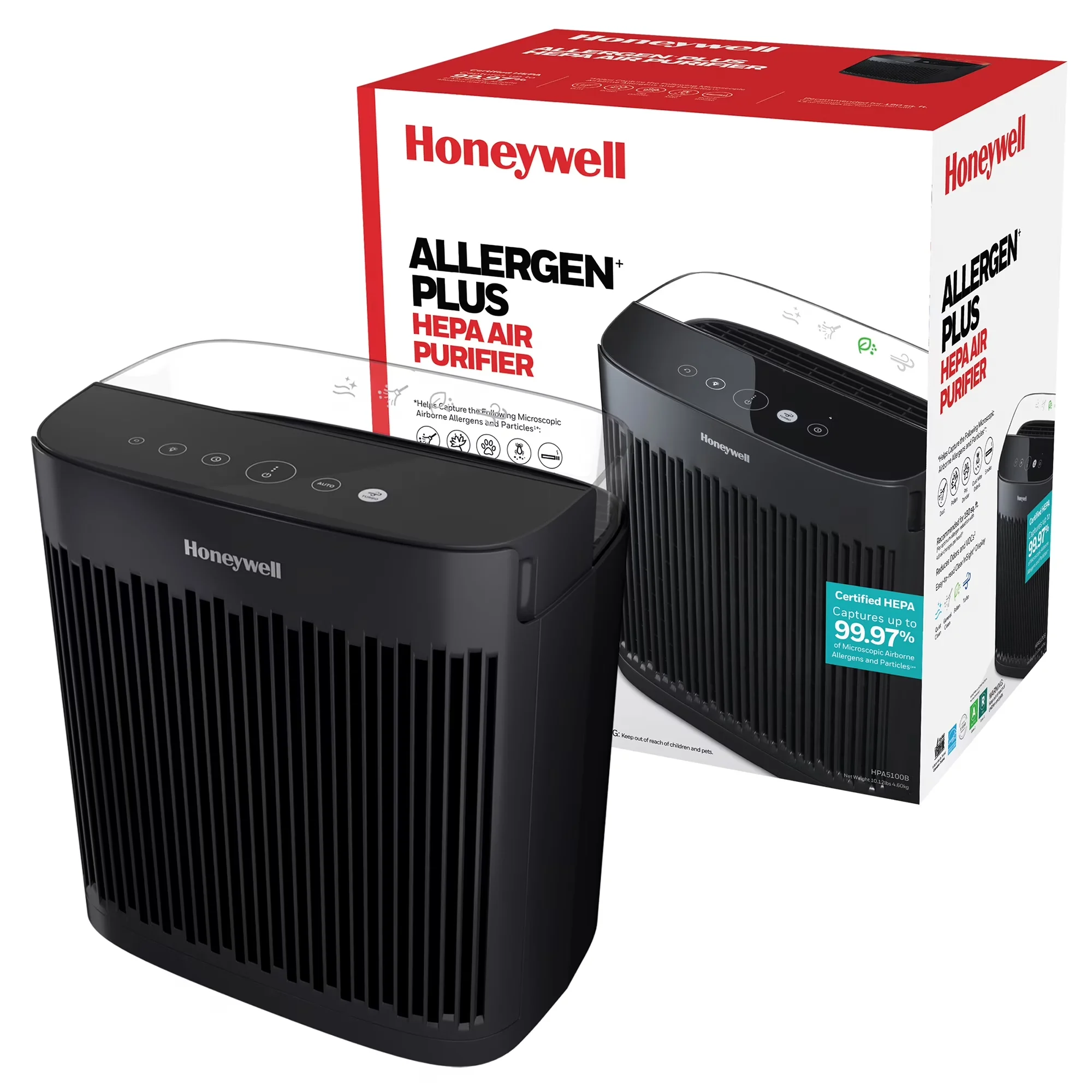 Air Purifier Quality with Filter Change Indicator, Variable Speed, 900 Sq ft HEPA for Home - Model 818B24