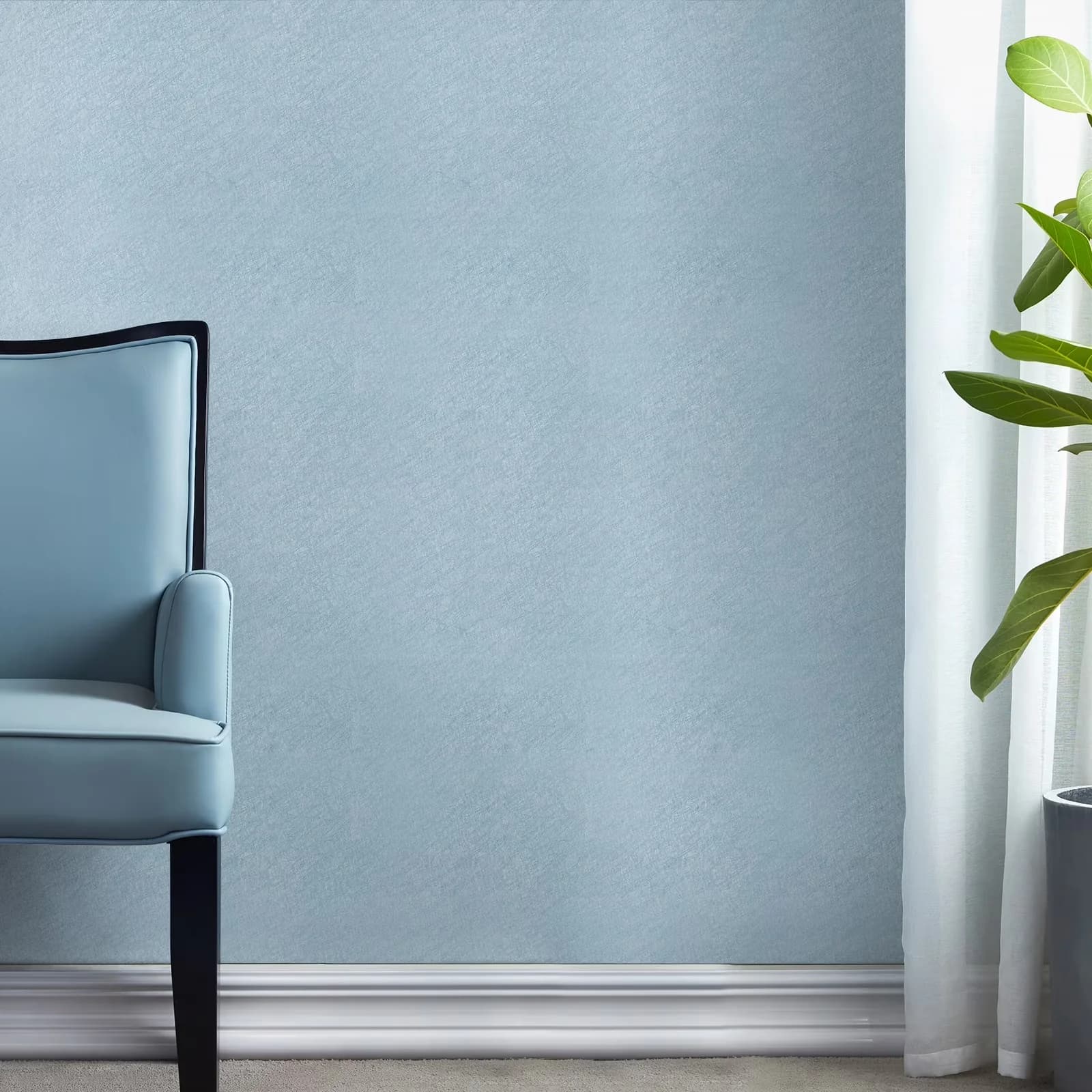 Wallpaper Classic with Easy To Clean, Waterproof, Durable - Blue Pvc for Home Model 00E3BB