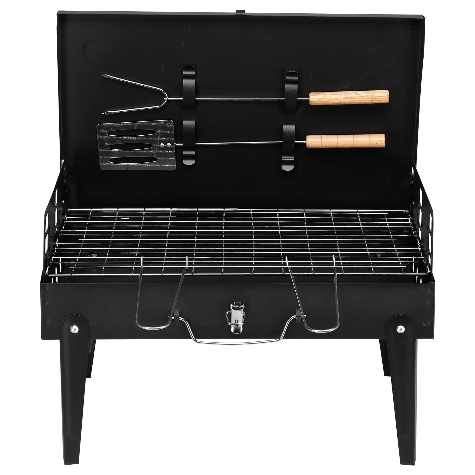 Quality Flat Top Grill with Portable, Foldable, Package Includes: 1 x Charcoal Grill - Iron Model 94EA6D