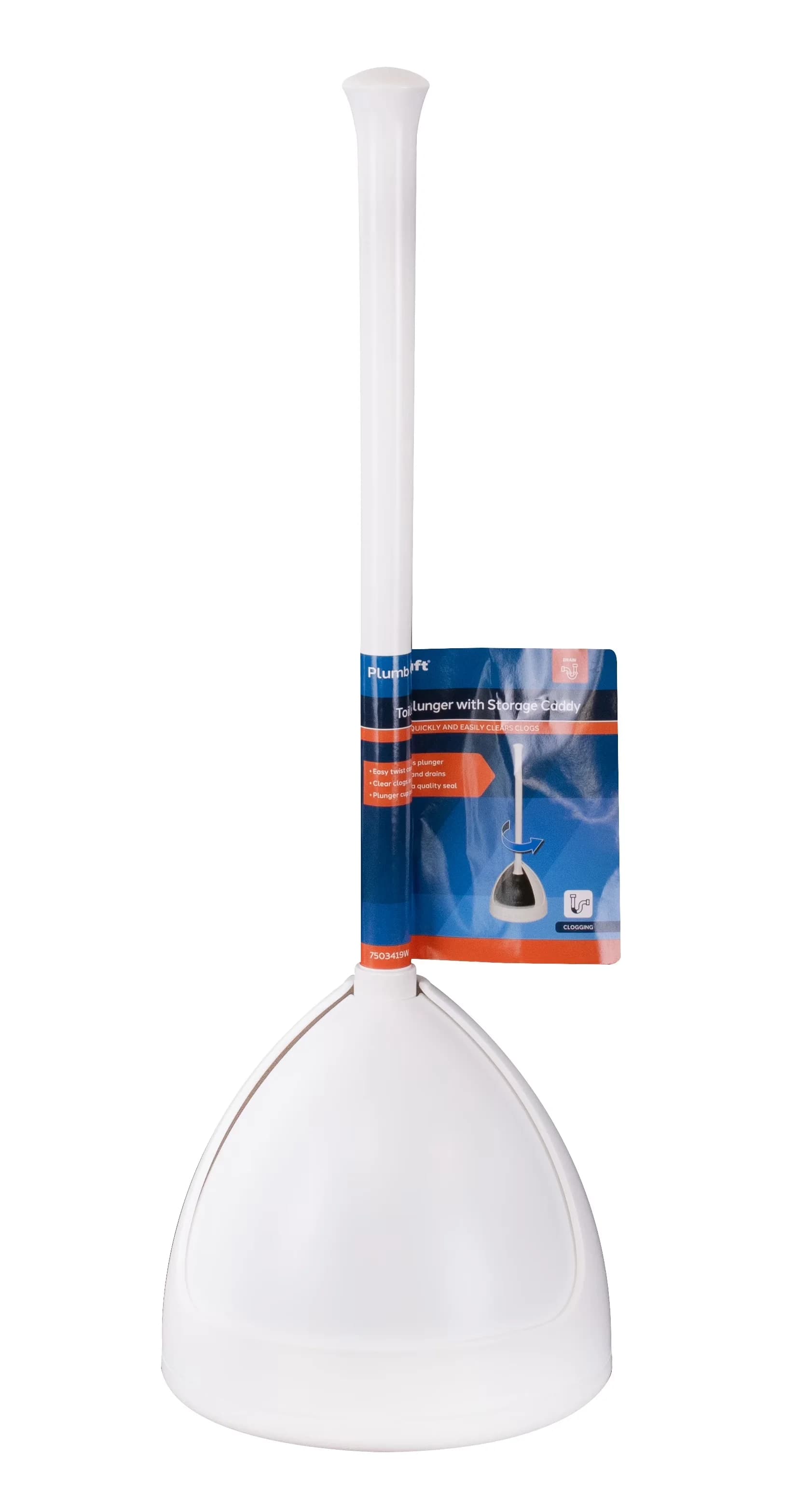 Plumbing Premium with Expandable, White Twist Caddy Storage Holder, Storage case keeps floors clean and dry - Model 3316F5