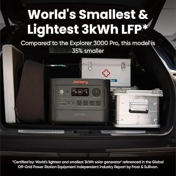 Innovative Generator with 200W, Usb Port, 3600W Output (Peak 7200W) - Black for Rv Model 7260FF