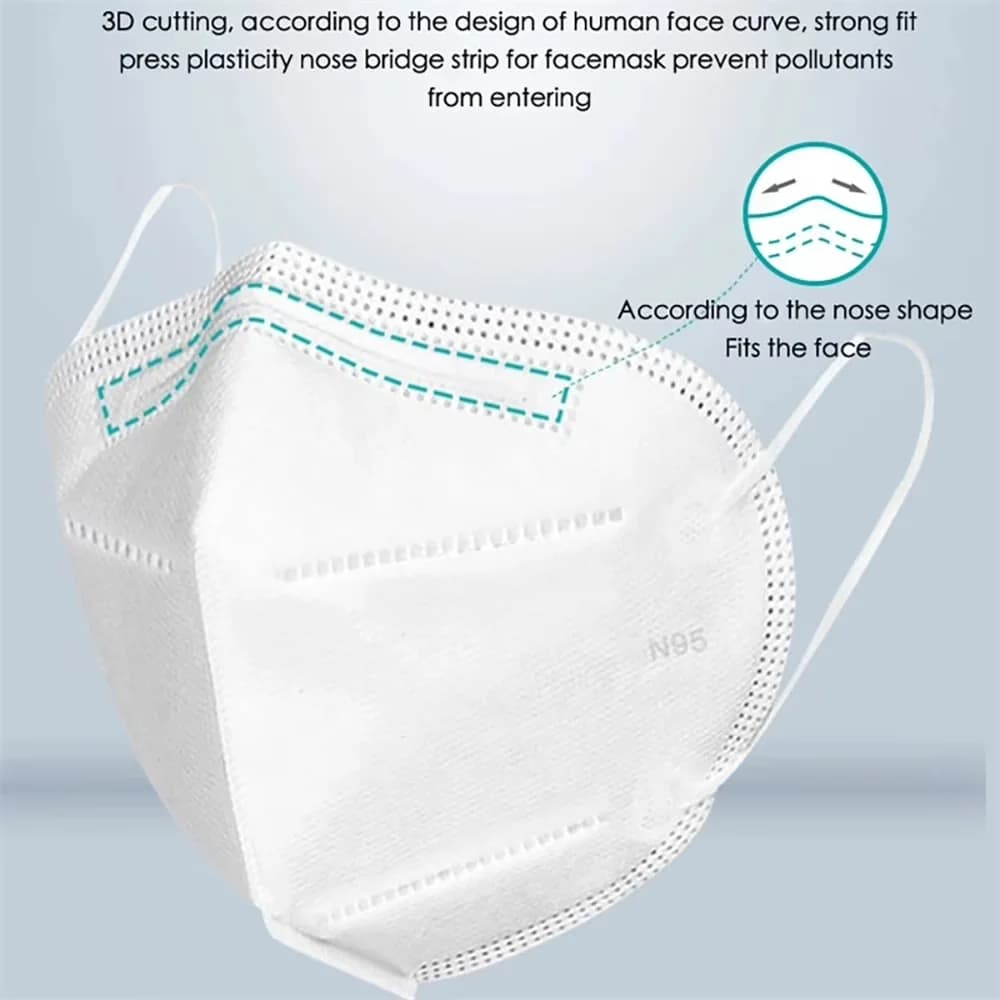 Protective Equipment Reliable with Package:Individually packaged, Product layers :5 layer filter, 50pcs mask - Pp Non-Woven Fabric White Model C62953