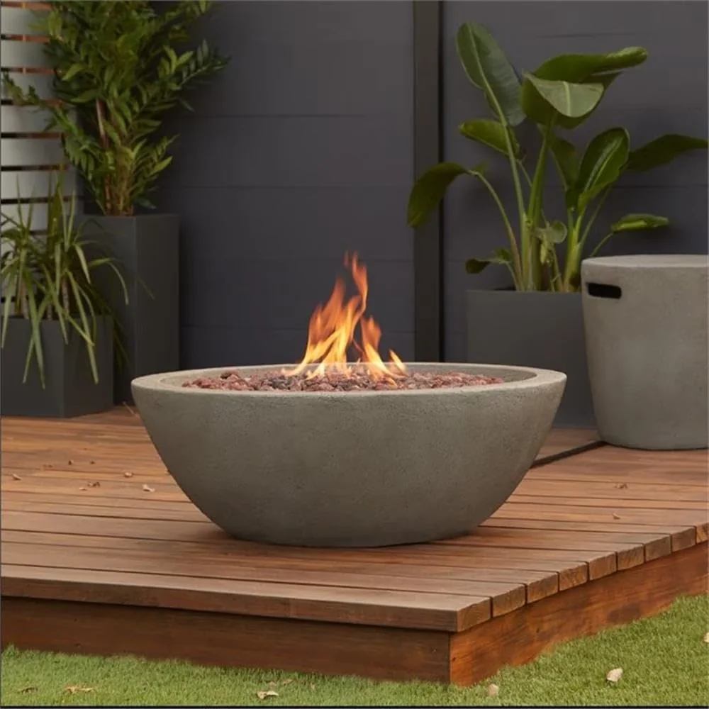 Versatile Outdoor Heating with Portable, Style - Fire Bowl, 50, 000 BTU burner, CSA certified - Stone Blue Model 78FE66