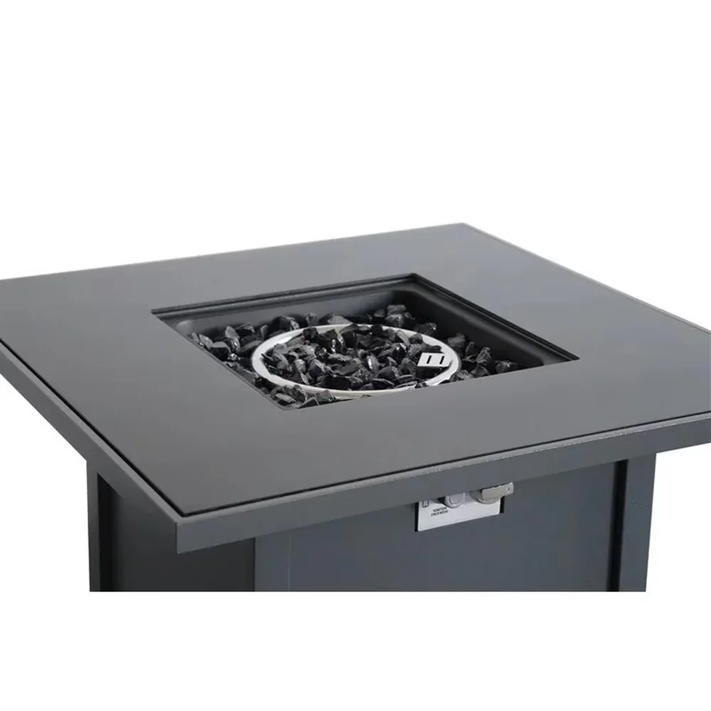 Essential Outdoor Heating with Adjustable Flame, Push button ignition system - Stainless Steel Gray Model E893EC