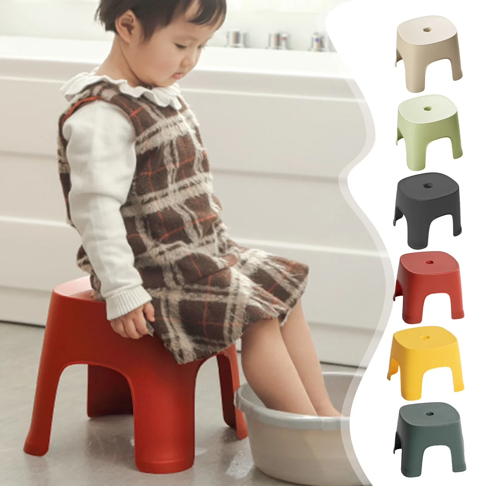Compact Ladders And Step Stool with Anti-Slip, Anti-Slip Plastic - Plastic Black Model 4440BA