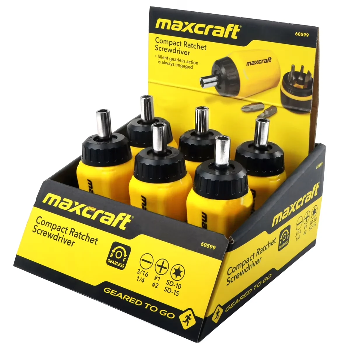 Hand Tool Set Durable with Six bits store conveniently in handle, Forward/reverse drive, Rugged, impact-resistant nylon handle -... Model 87D11A