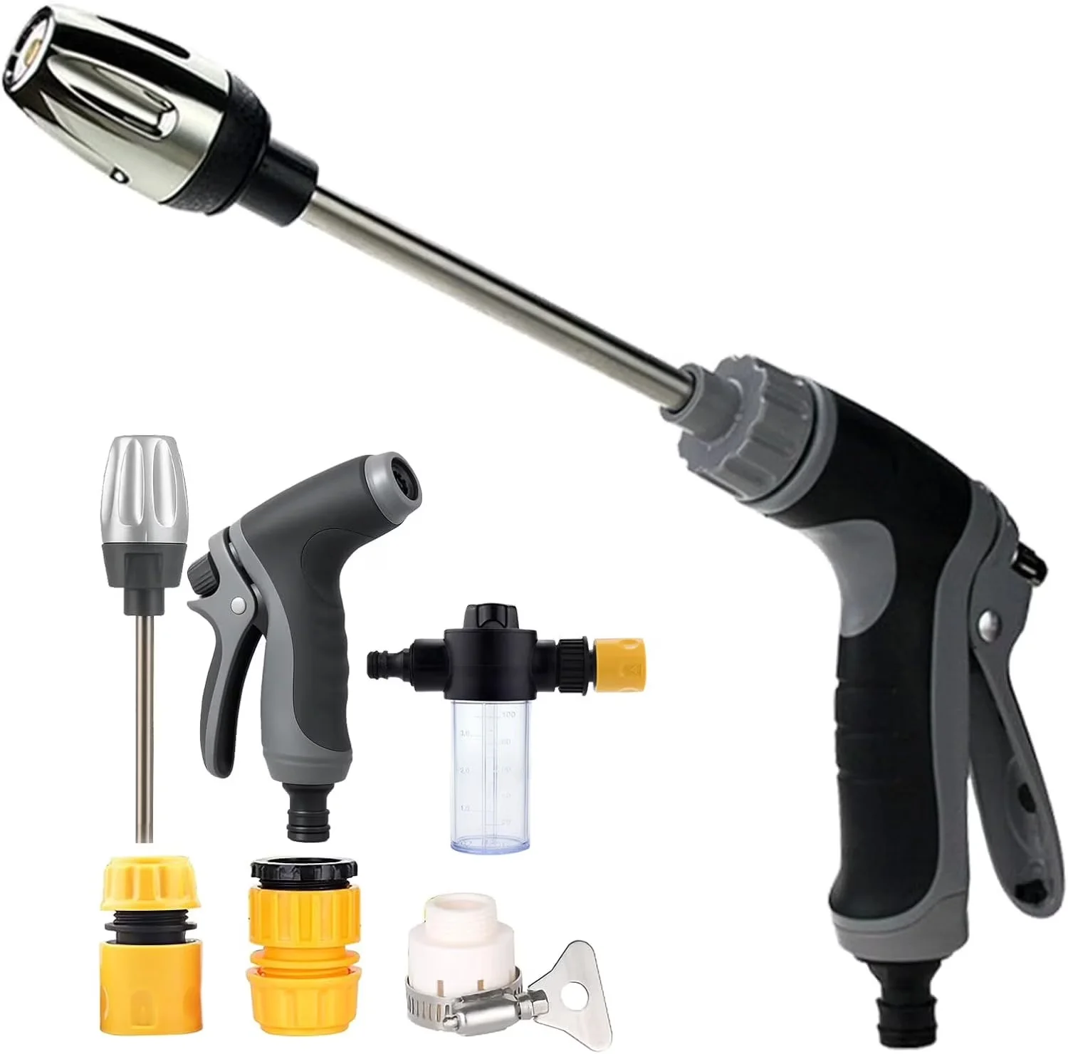 Pressure Washer Versatile with Kink Free Hose, Portable, High Water Gun for Car - Model 3C84AE