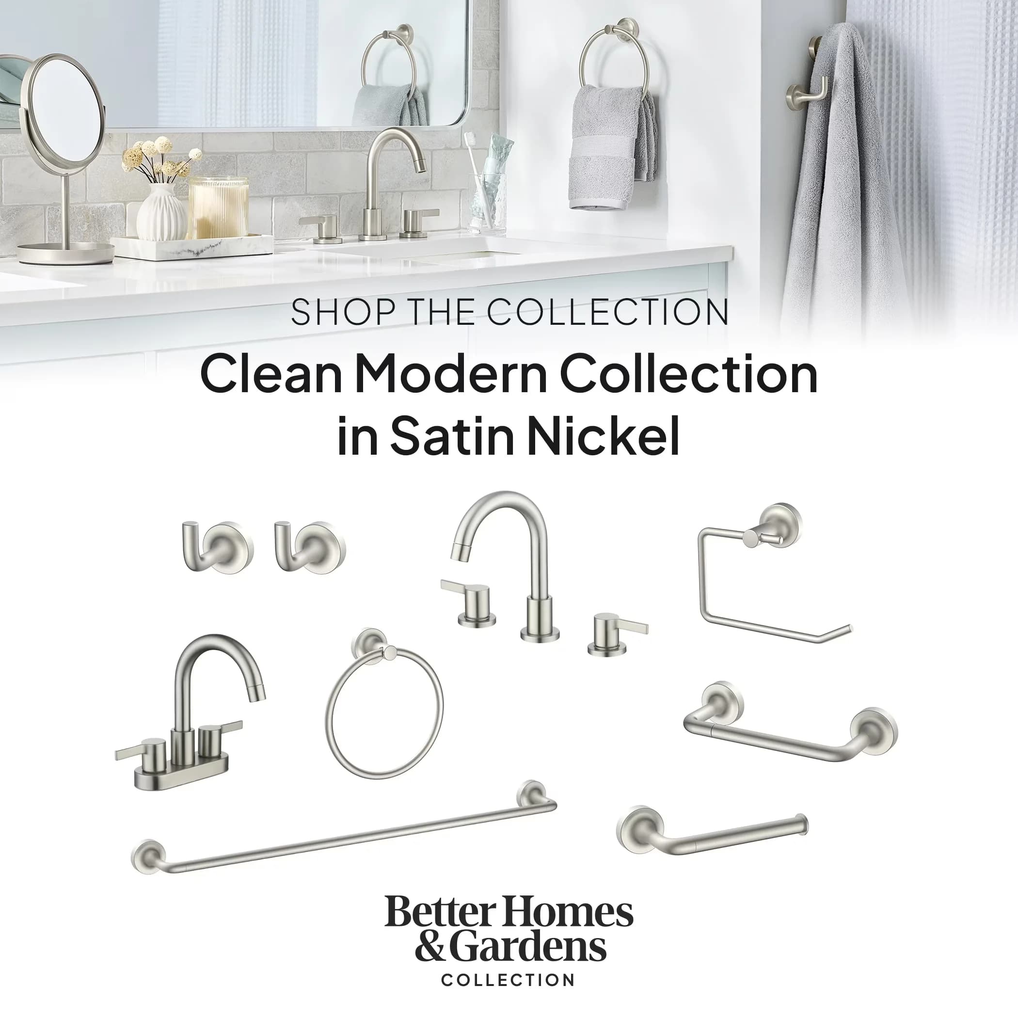 Bathroom Renovation Stylish with Temperature Control, Easy To Install, Easy To Clean - Silver Metal, Abs Model E6A600