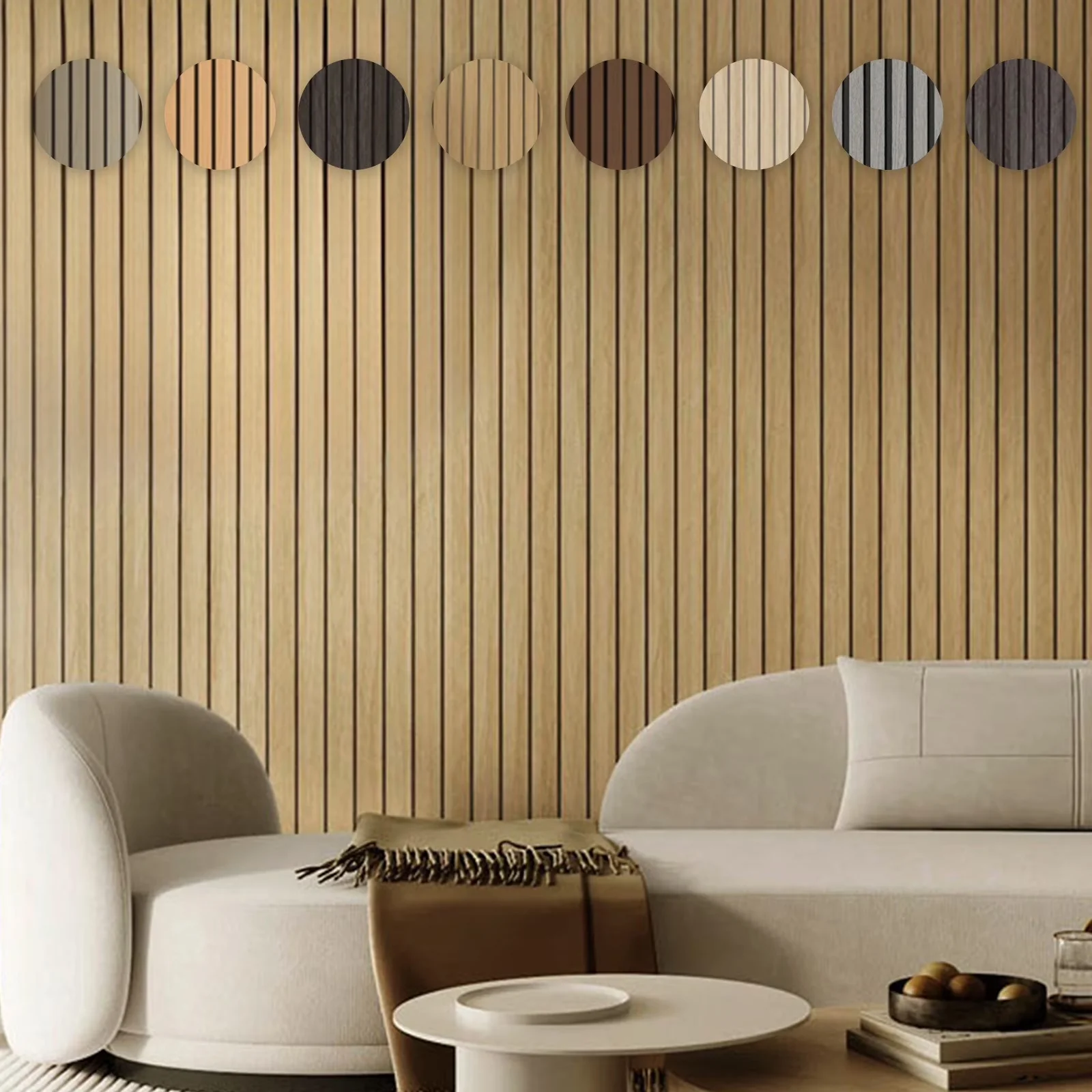 Compact Wallpaper with No Drilling Required, Peel and Stick - Pvc Beige for Bathroom Model 493DE5