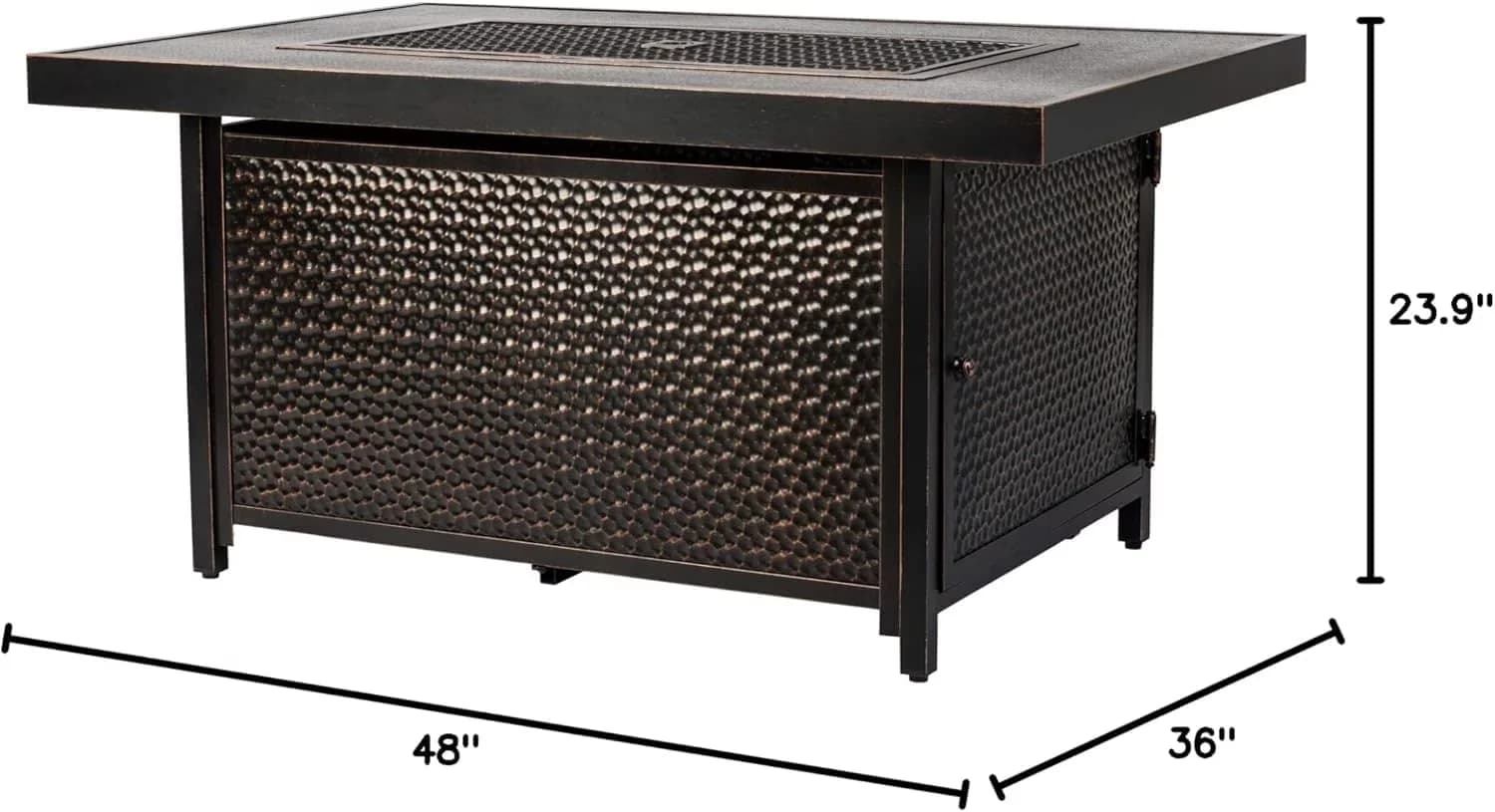 Outdoor Heating Professional with 55000 BTU, Weatherproof, Rectangular 48" 62750 - Aluminum Bronze Model 6081F9