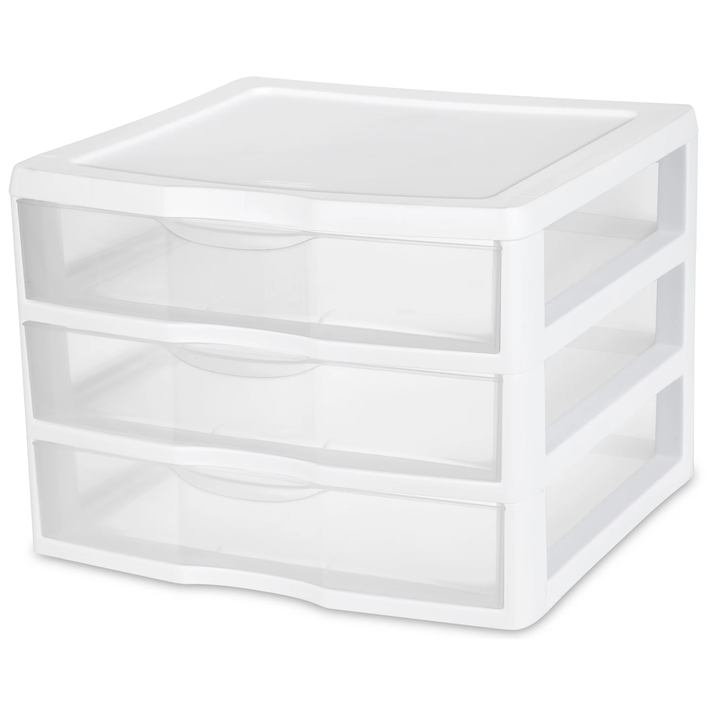 Garage Storage Supply Classic with Stackable, Wide 3 Drawer Unit, Single unit option - White Plastic Model 711A71