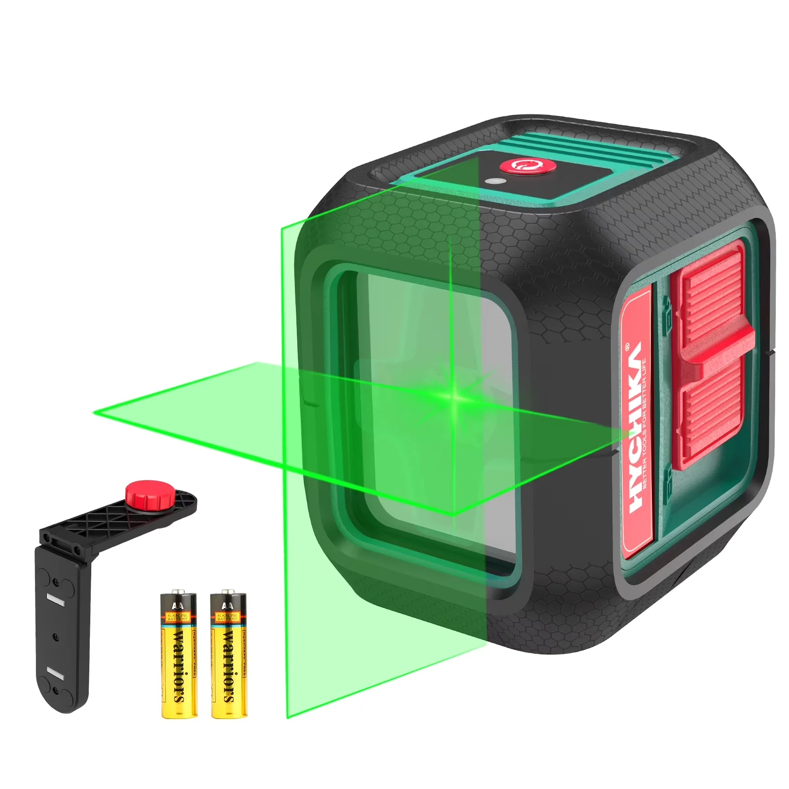 Measuring Layout Sleek with Battery, Magnetic - Metal, Rubber, Plastic Green for Home Model F19265