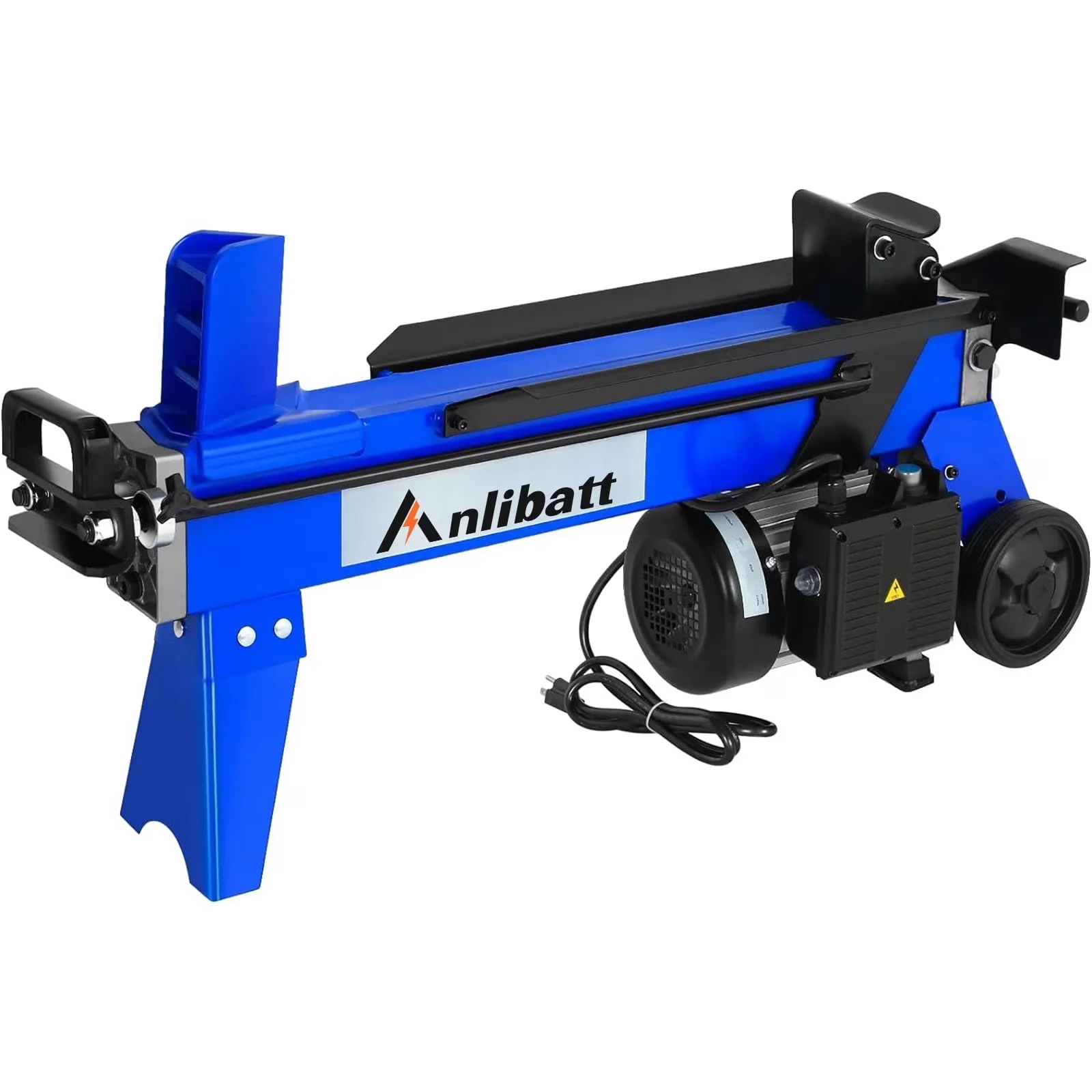 Quality Logsplitter with Wheeled, 6.5 Ton 15-Amp Motor, Electric Log Splitter - Blue Model 2D1781