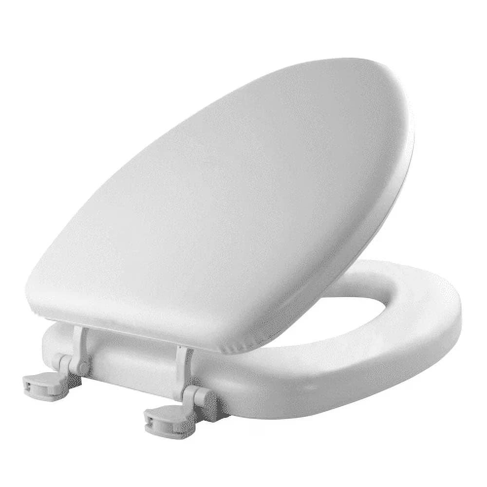 Toilet Seats And Lid Professional with Easy To Clean, Color-matched bumpers and hinges - Off-White Cushioned Vinyl With Molded Wood Core Model 5C1FA3