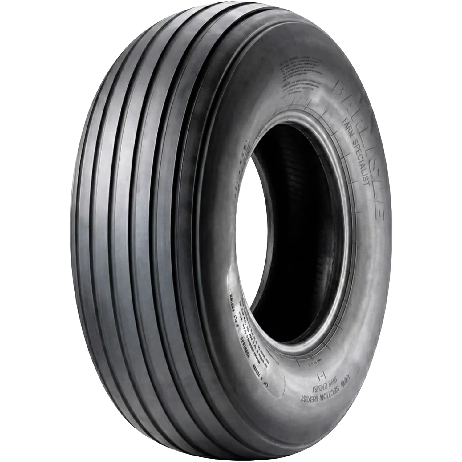 Compact Farm And Tractor Tire with Low Maintenance, Wet Or Dry, All-Weather - Black Model 450C4C